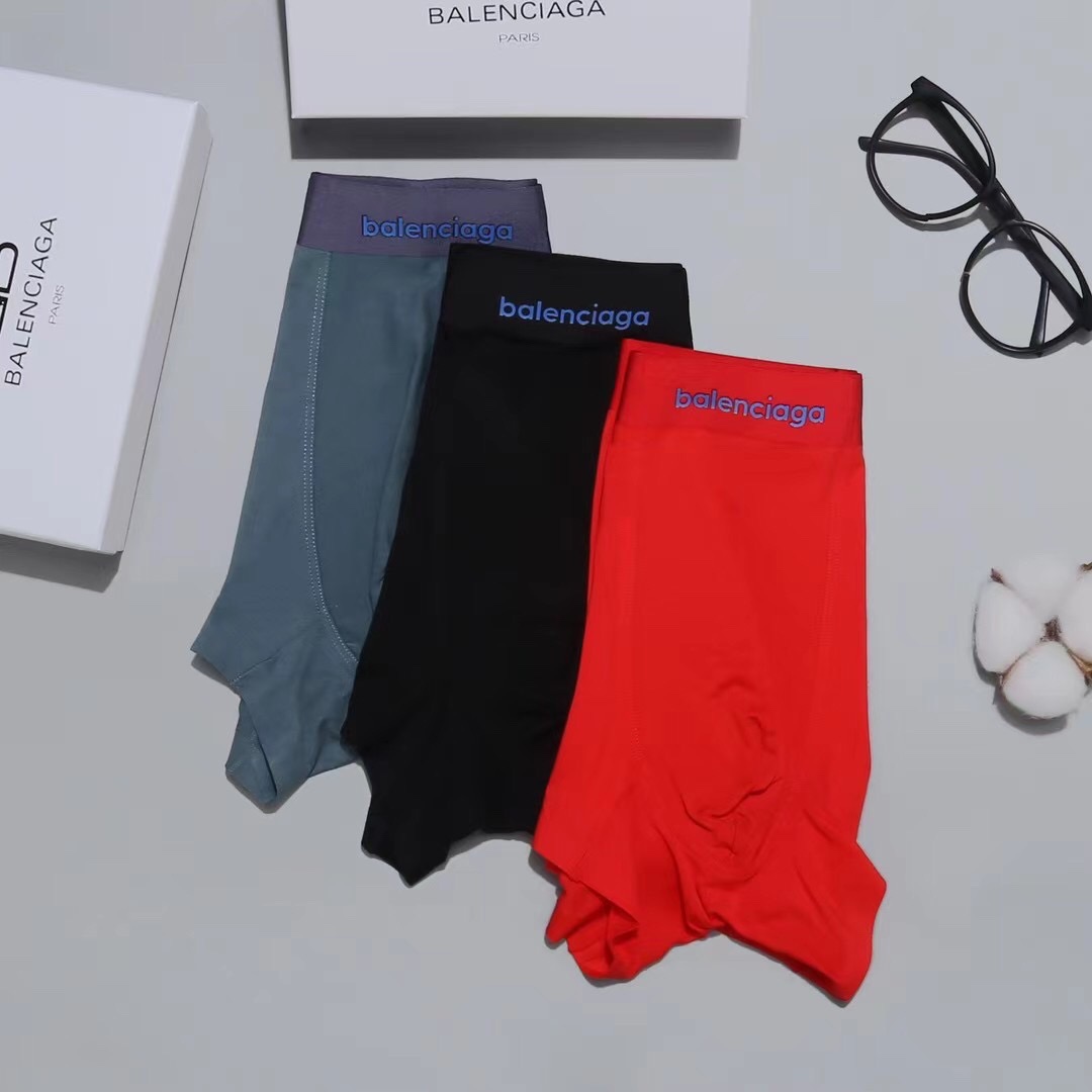 Balenciaga Seamless Modal Boxer Briefs 3-Pack Multicolor