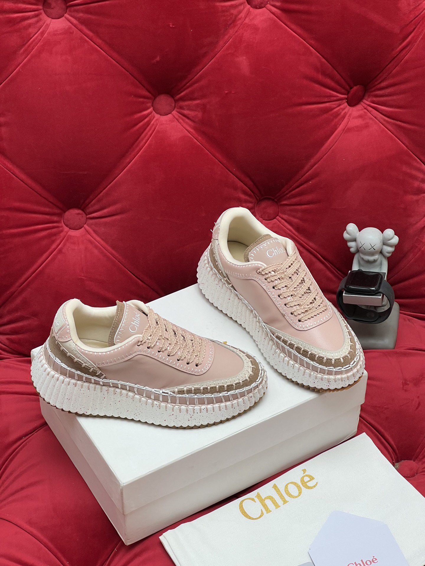 Chloe Platform Sneakers Pink
