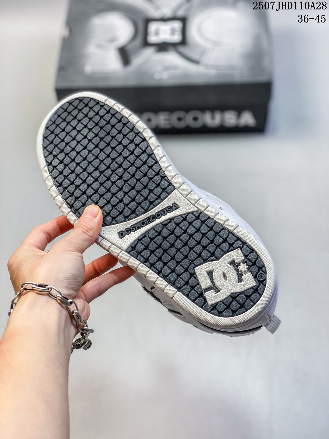 DC Shoes Leather Low-Top Sneaker White