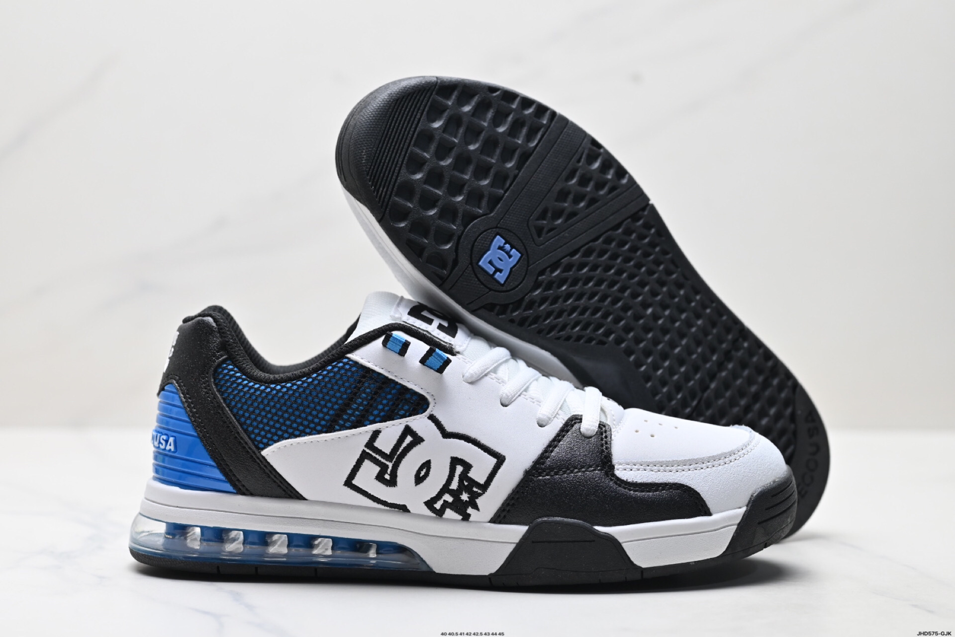 DC Shoes Versatile Low Air Sneaker White/Black/Blue