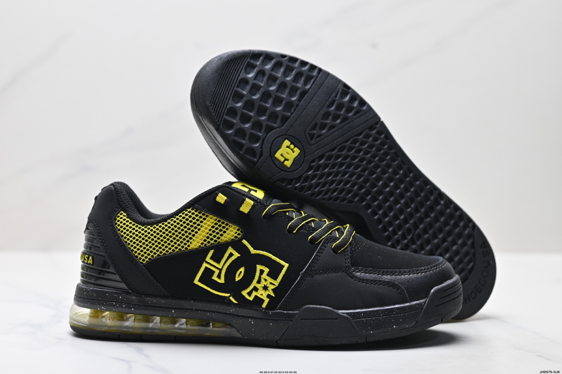 DC Shoes Air Cushion Sneaker Black/Yellow