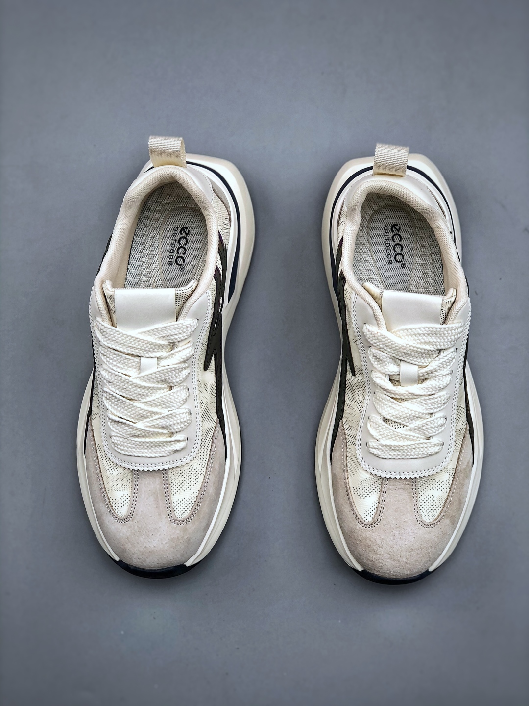 ECCO Lightweight Running Sneakers Beige