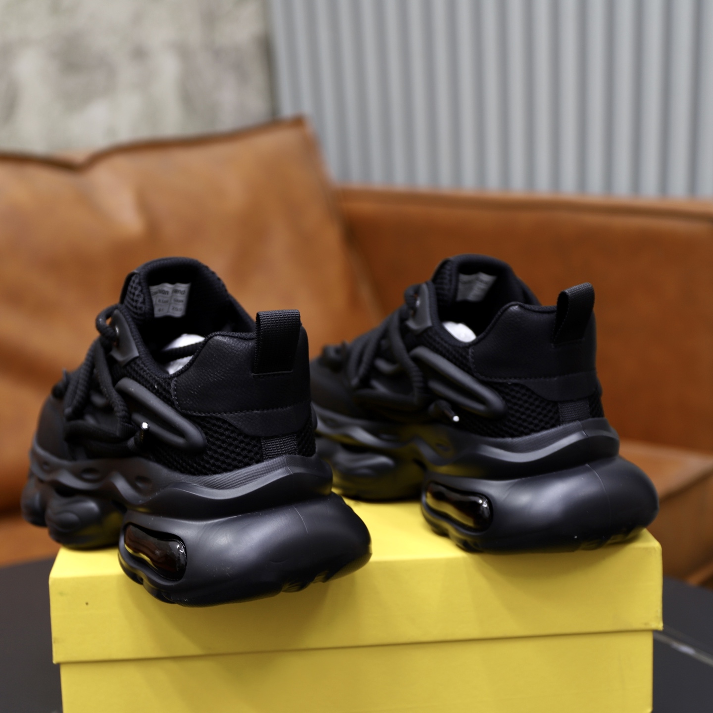 Fendi Breathable Chunky Sneakers Black