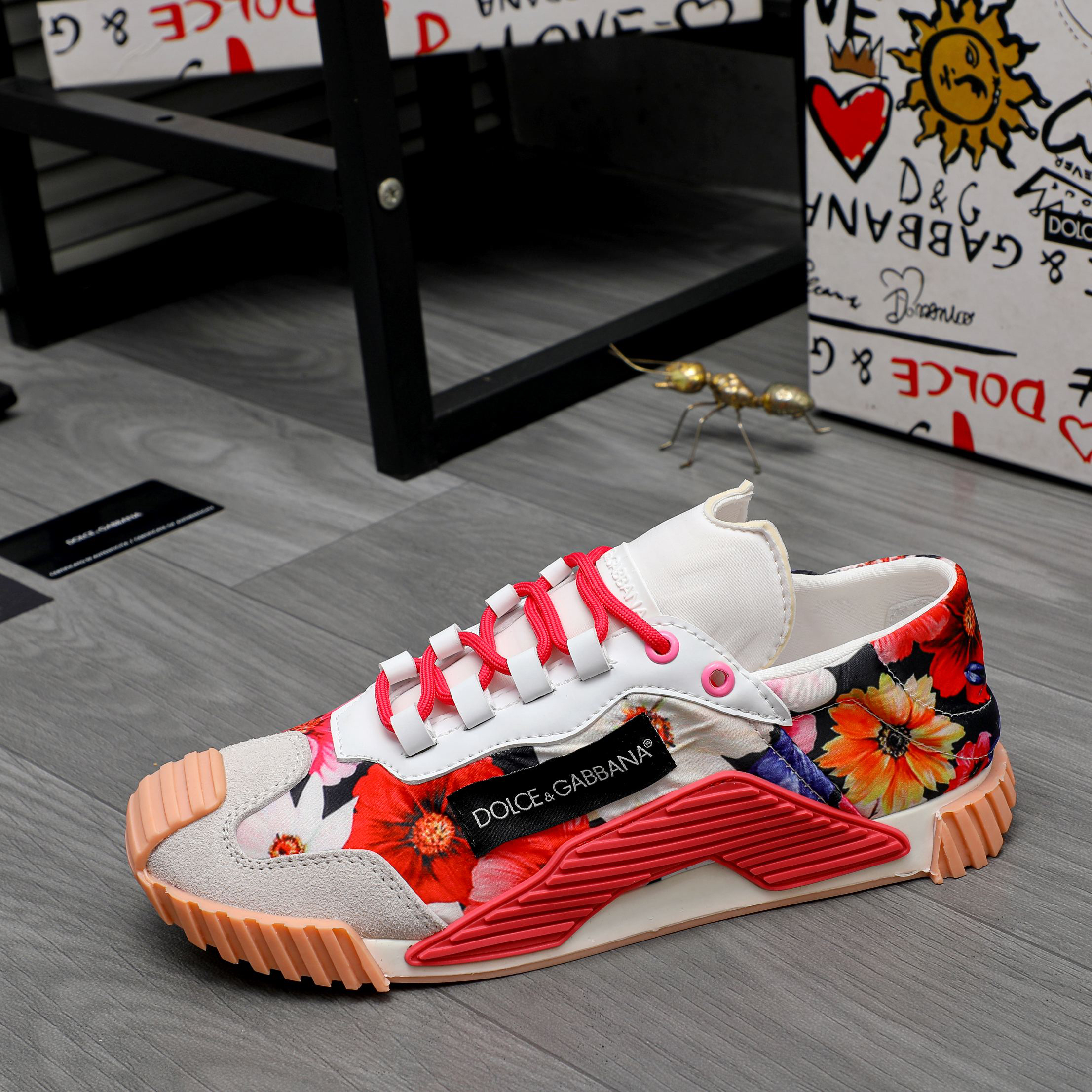 Dolce & Gabbana Floral Sneakers Multicolor