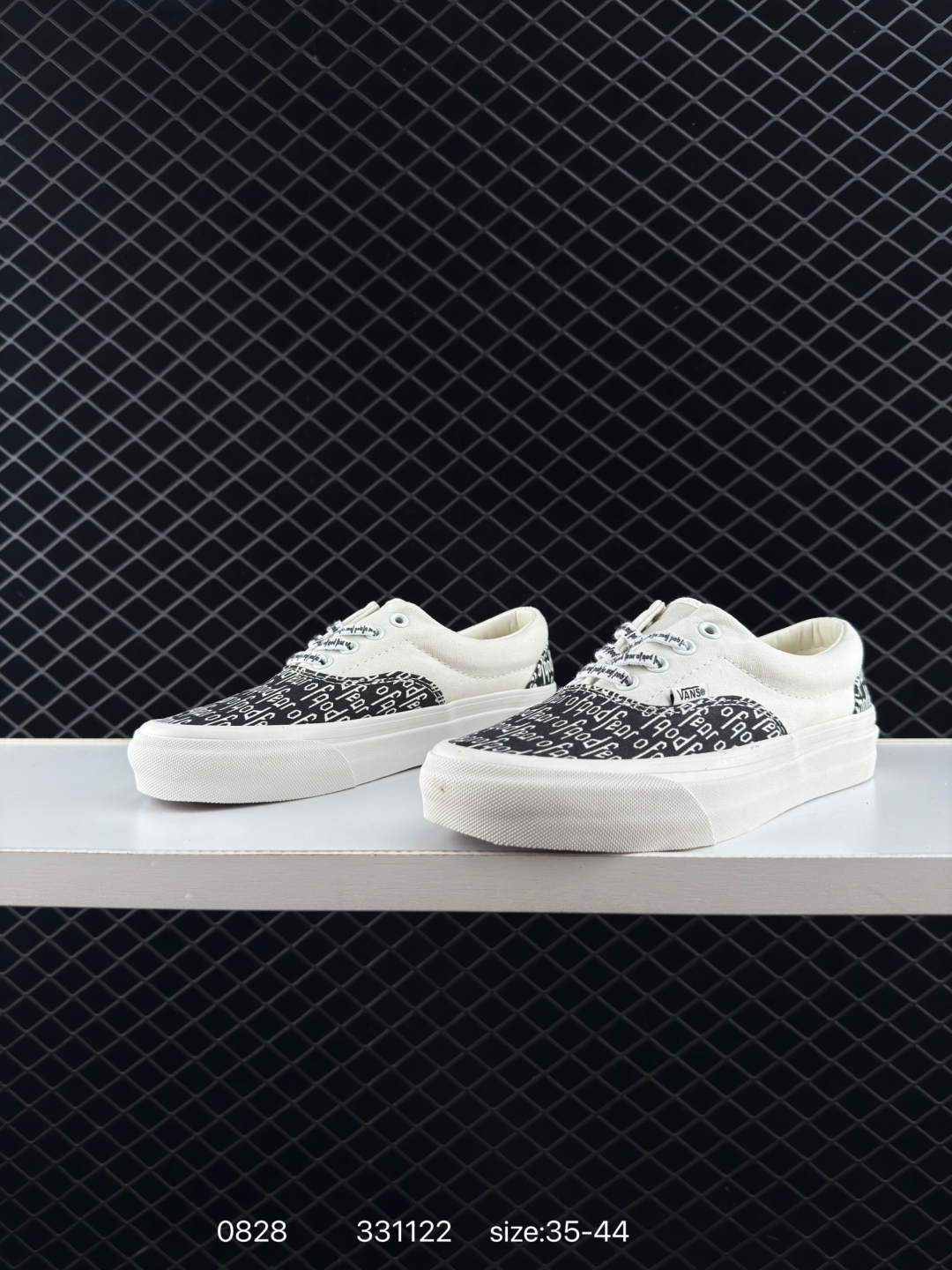 Fear of God x Vans Era 95 Reissue Platform Sneakers Black White