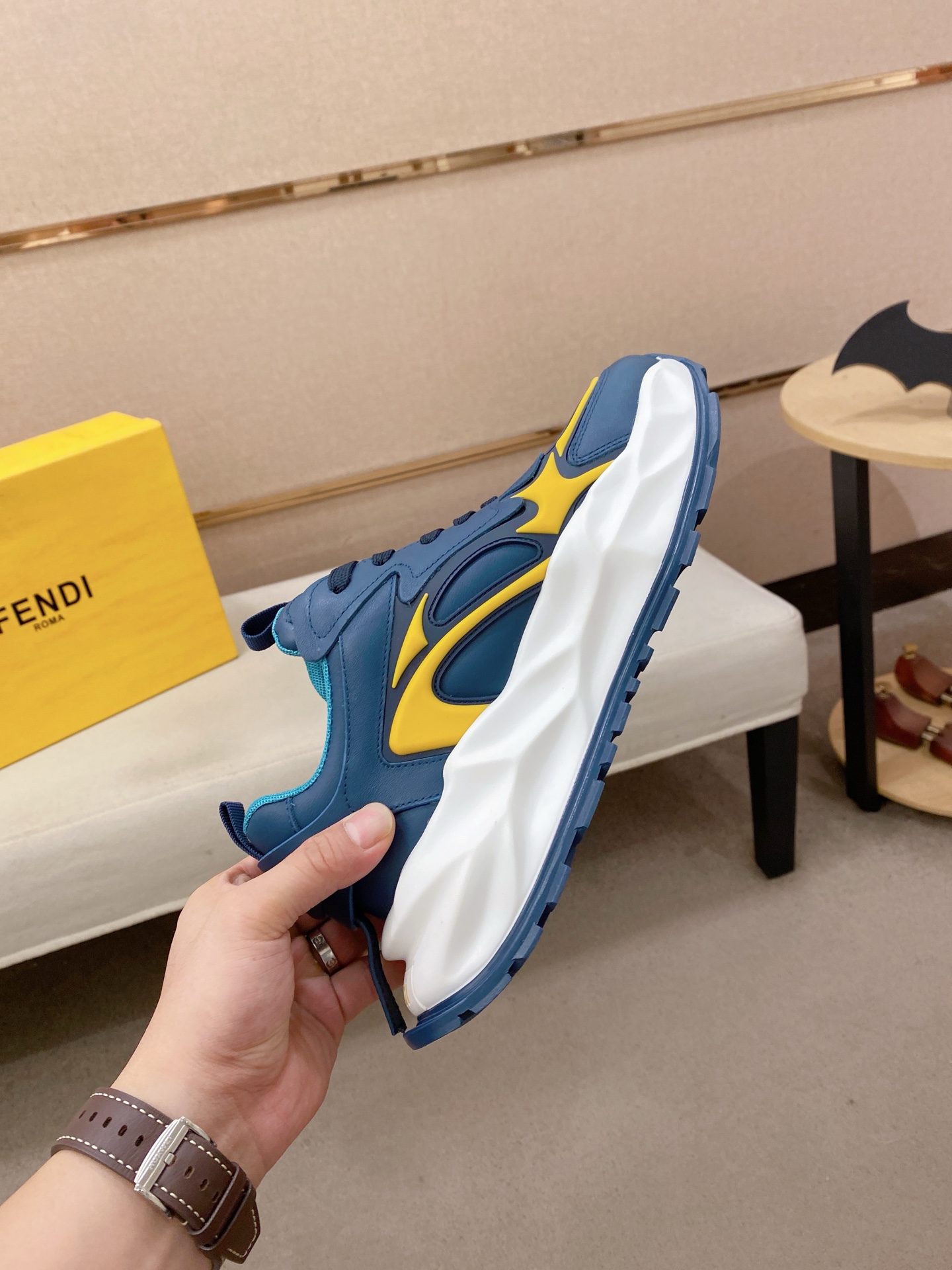 Fendi Flow Chunky Sneakers Blue
