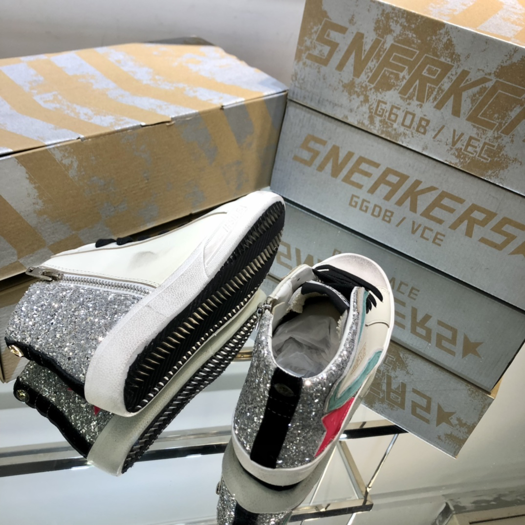 Golden Goose GGDB Slide High-Top Sneakers Multicolor