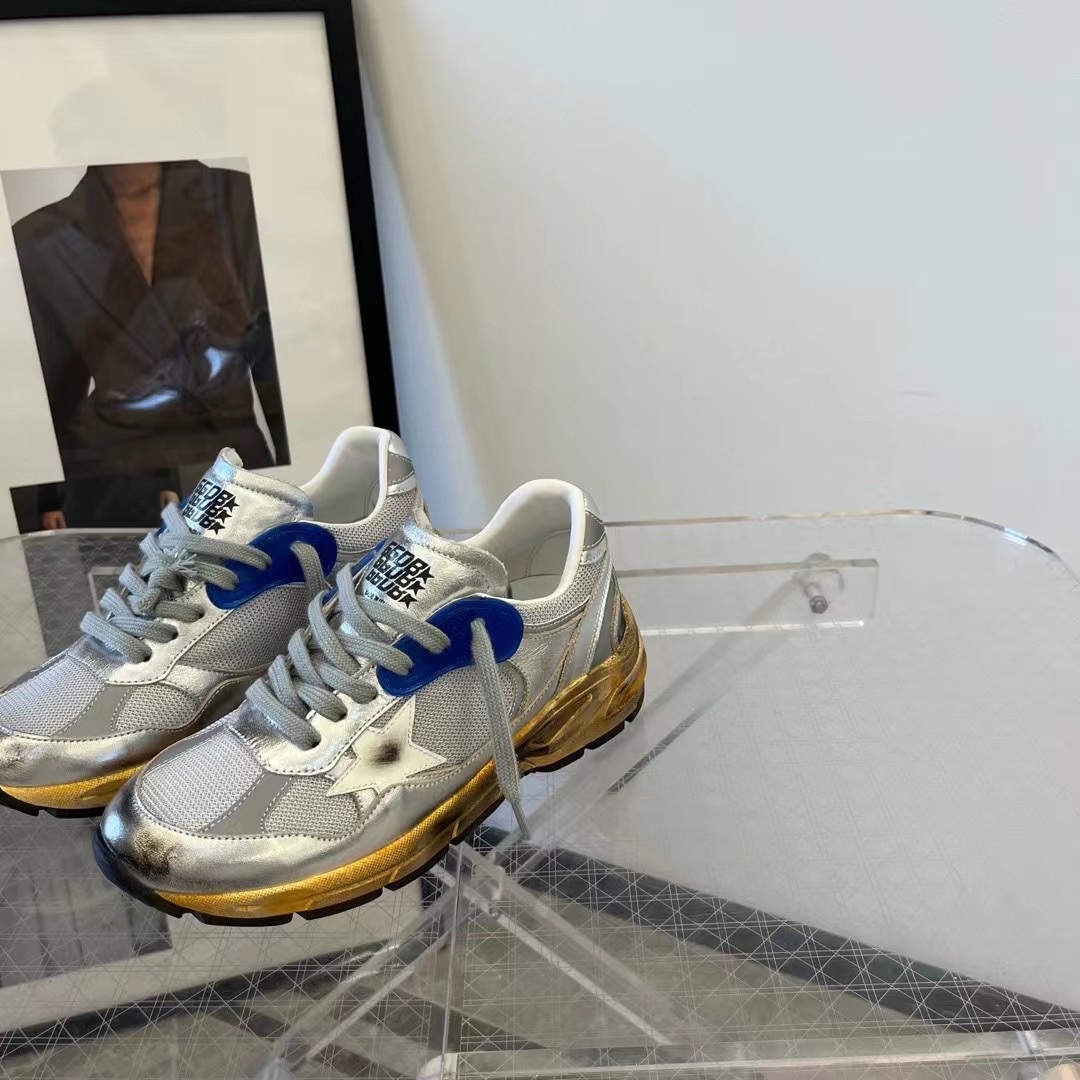 Golden Goose Ball Star Sneaker Silver/Blue