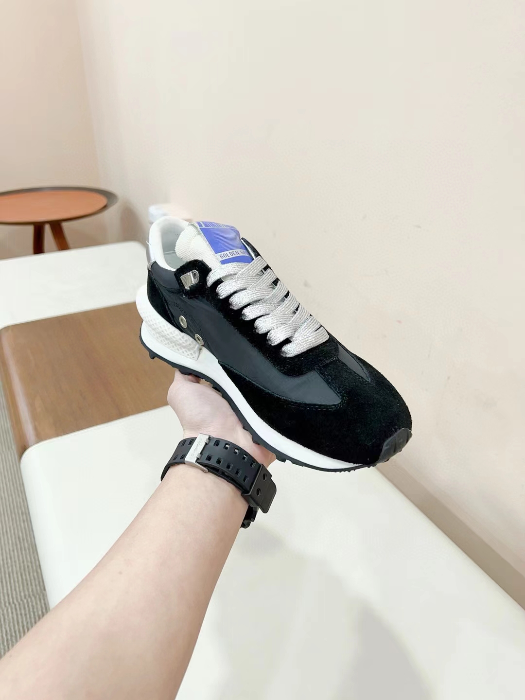 Golden Goose Marathon Running Sneakers Black/Silver