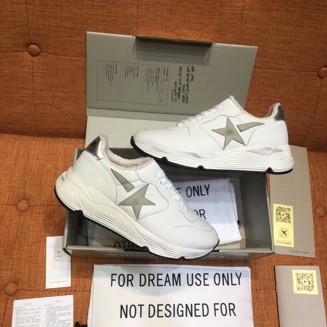 Golden Goose GGDB Running Lift Sneakers White