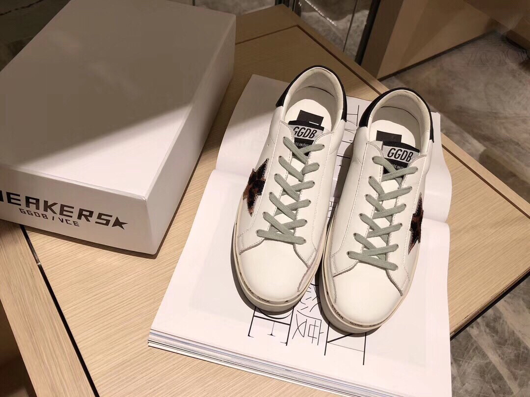Golden Goose Hi Star Platform Sneakers White/Black