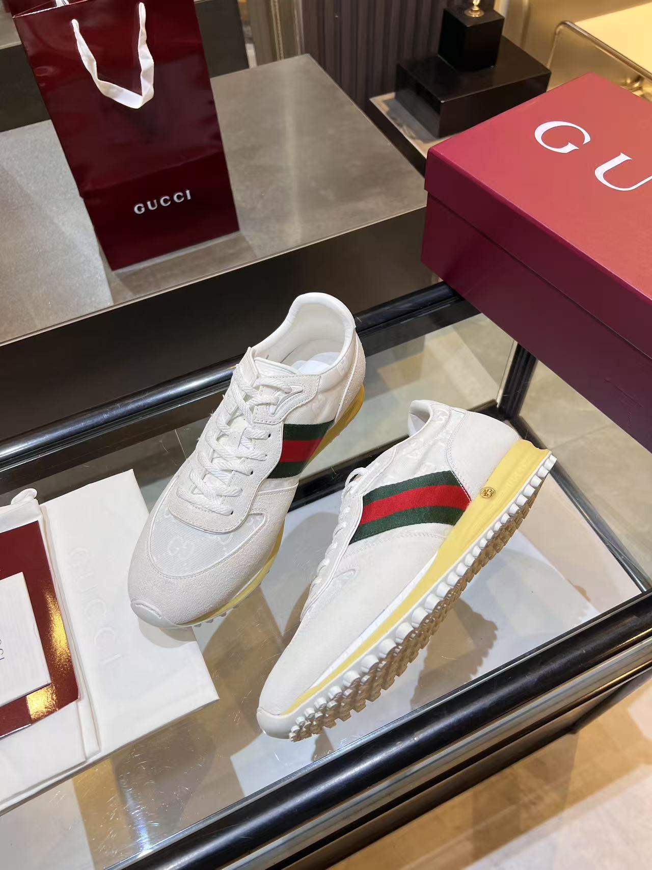 Gucci Re-Motion Platform Sneakers White