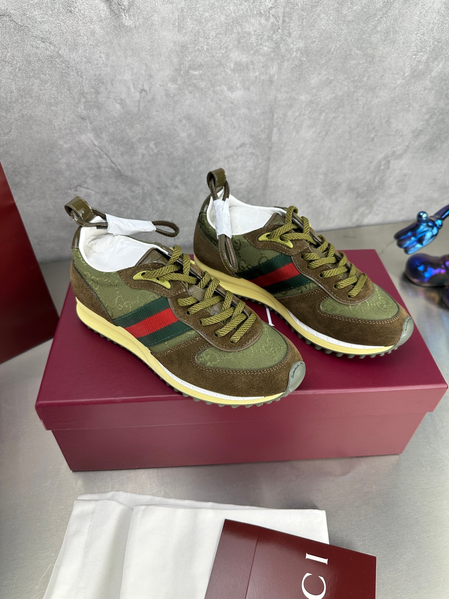 Gucci Re-Motion Platform Sneakers Green