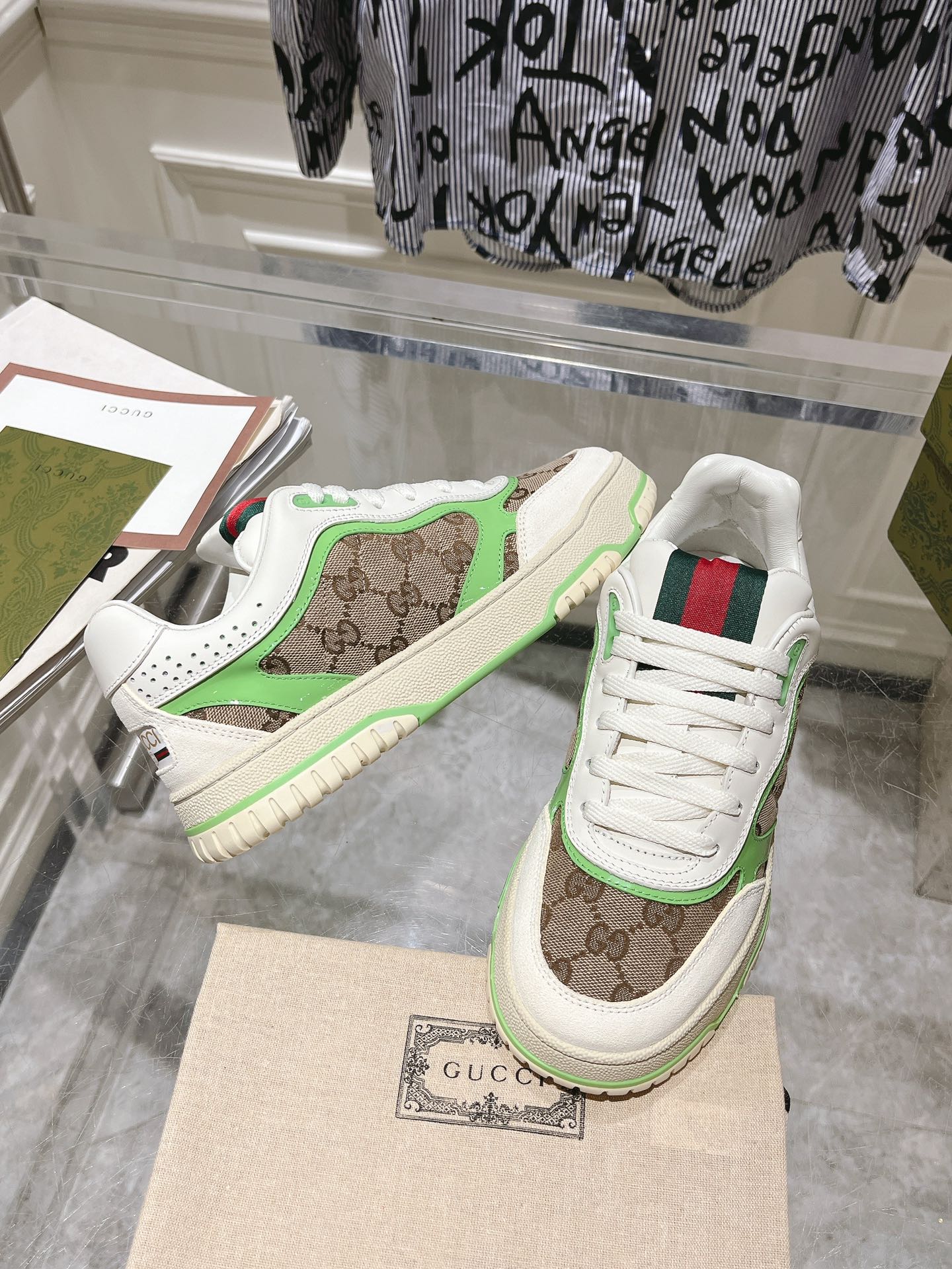Gucci Retro GG Sneakers Green