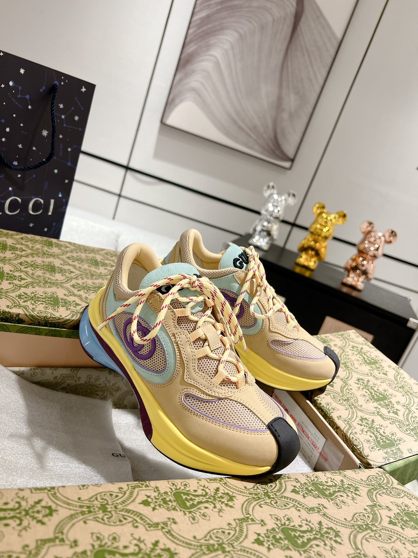 Gucci Run Chunky Sneakers Multicolor