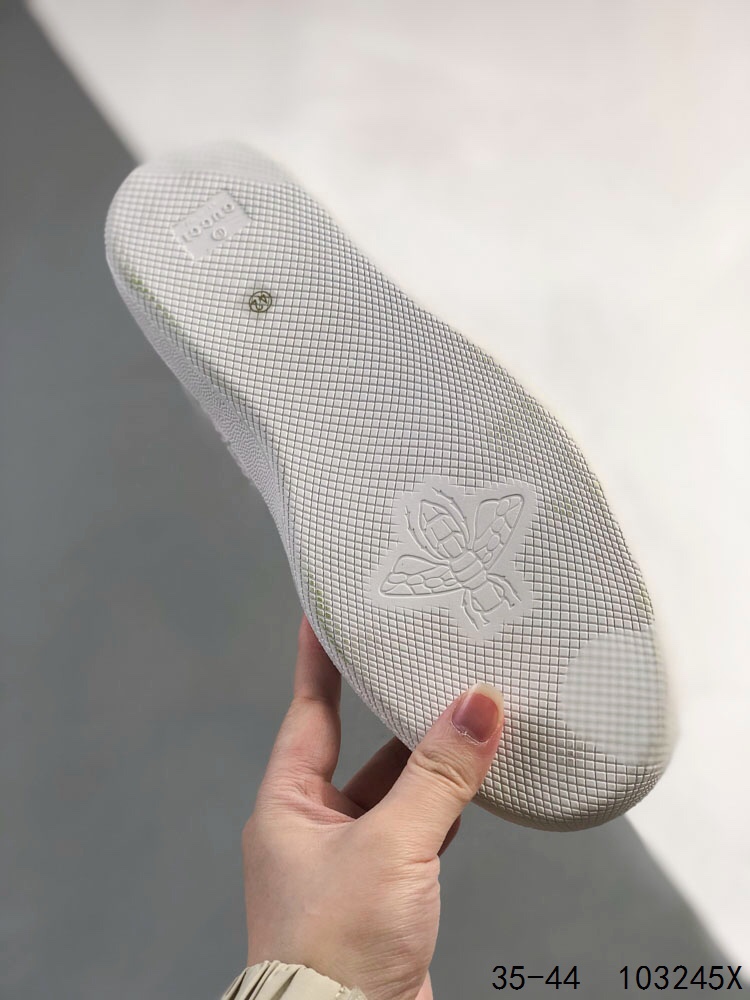 Gucci Distressed Screener Sneakers White