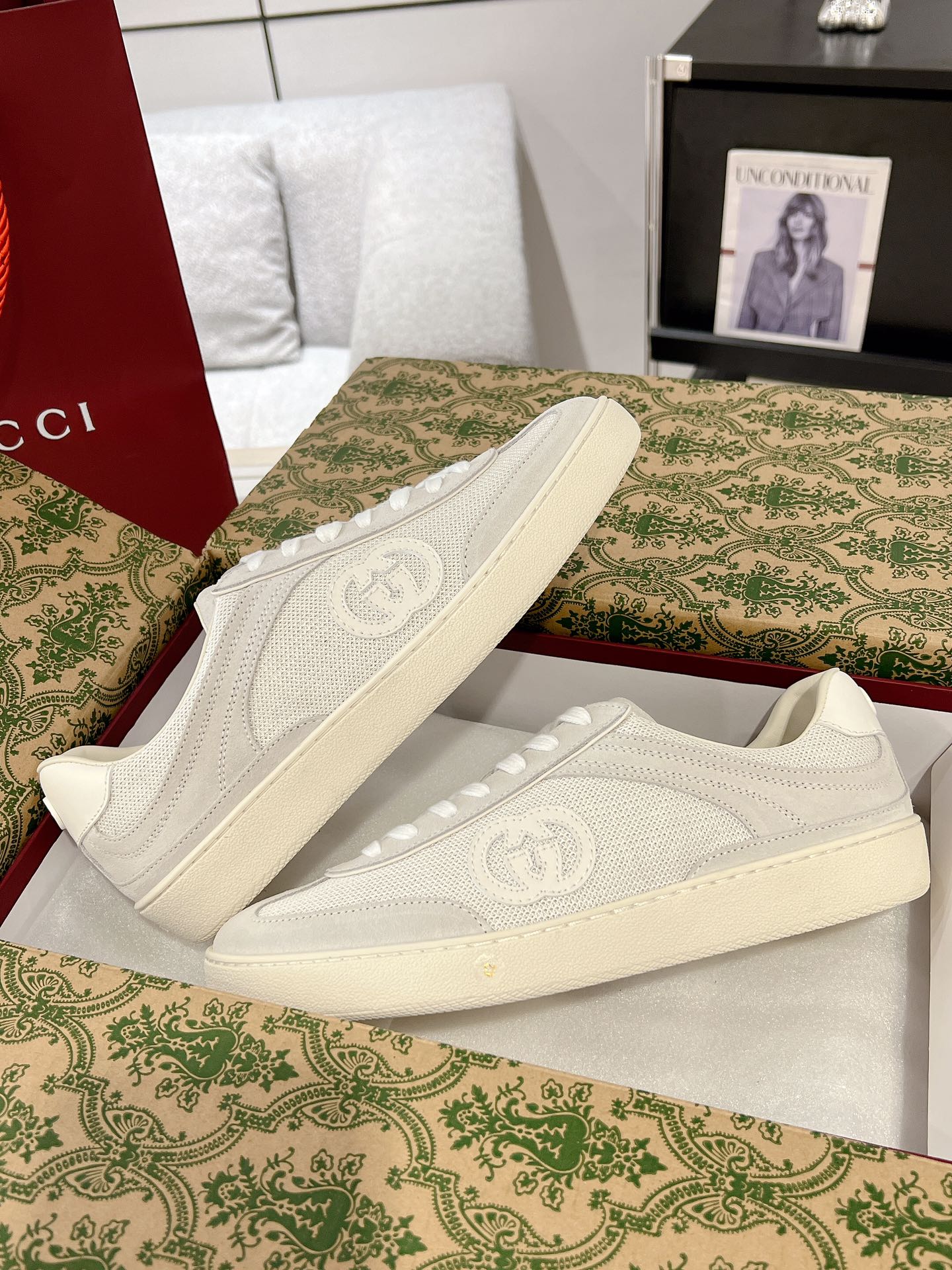 Gucci GG Low-Top Sneakers White