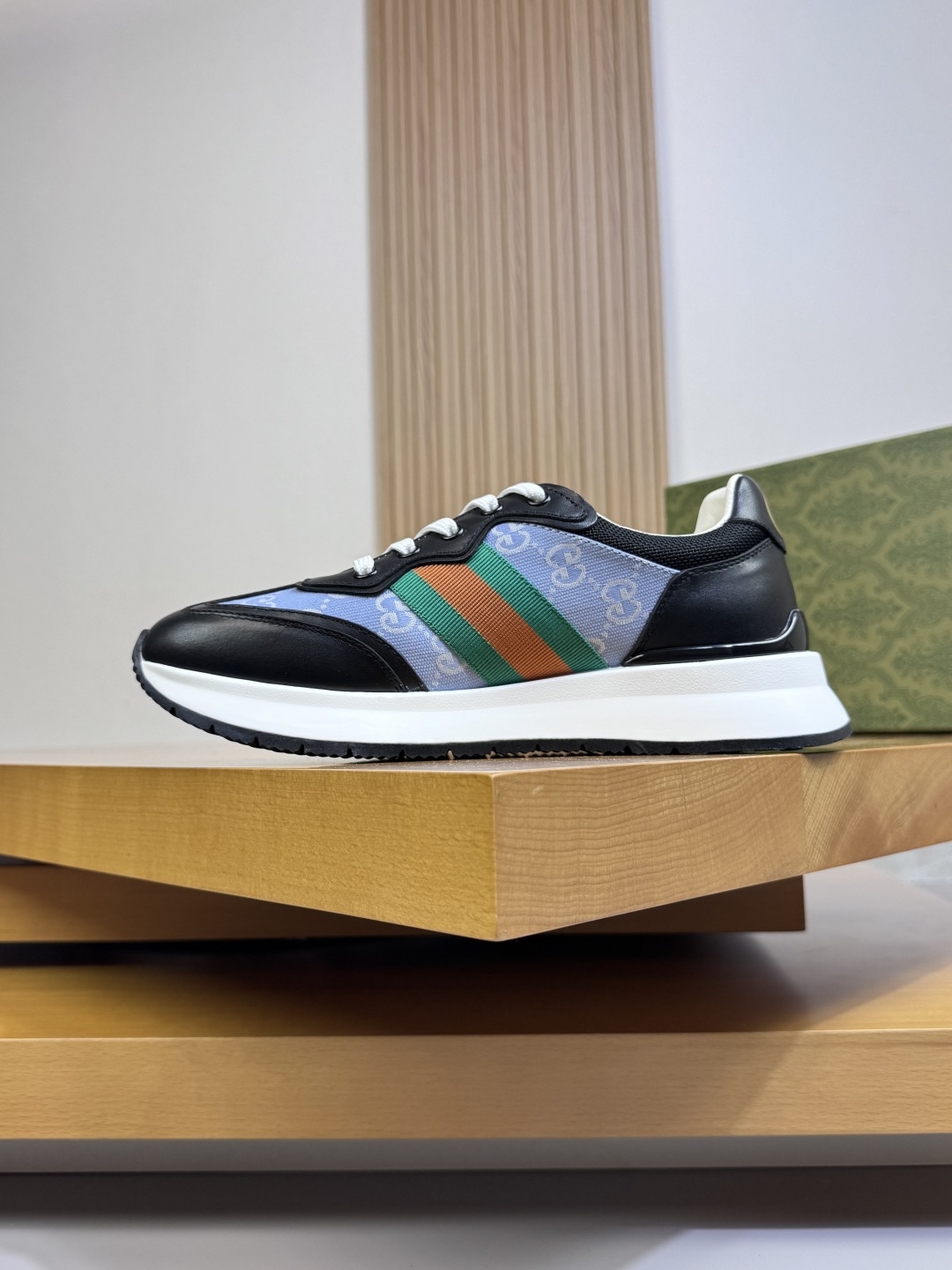 Gucci Web Stripe GG Sneaker Blue