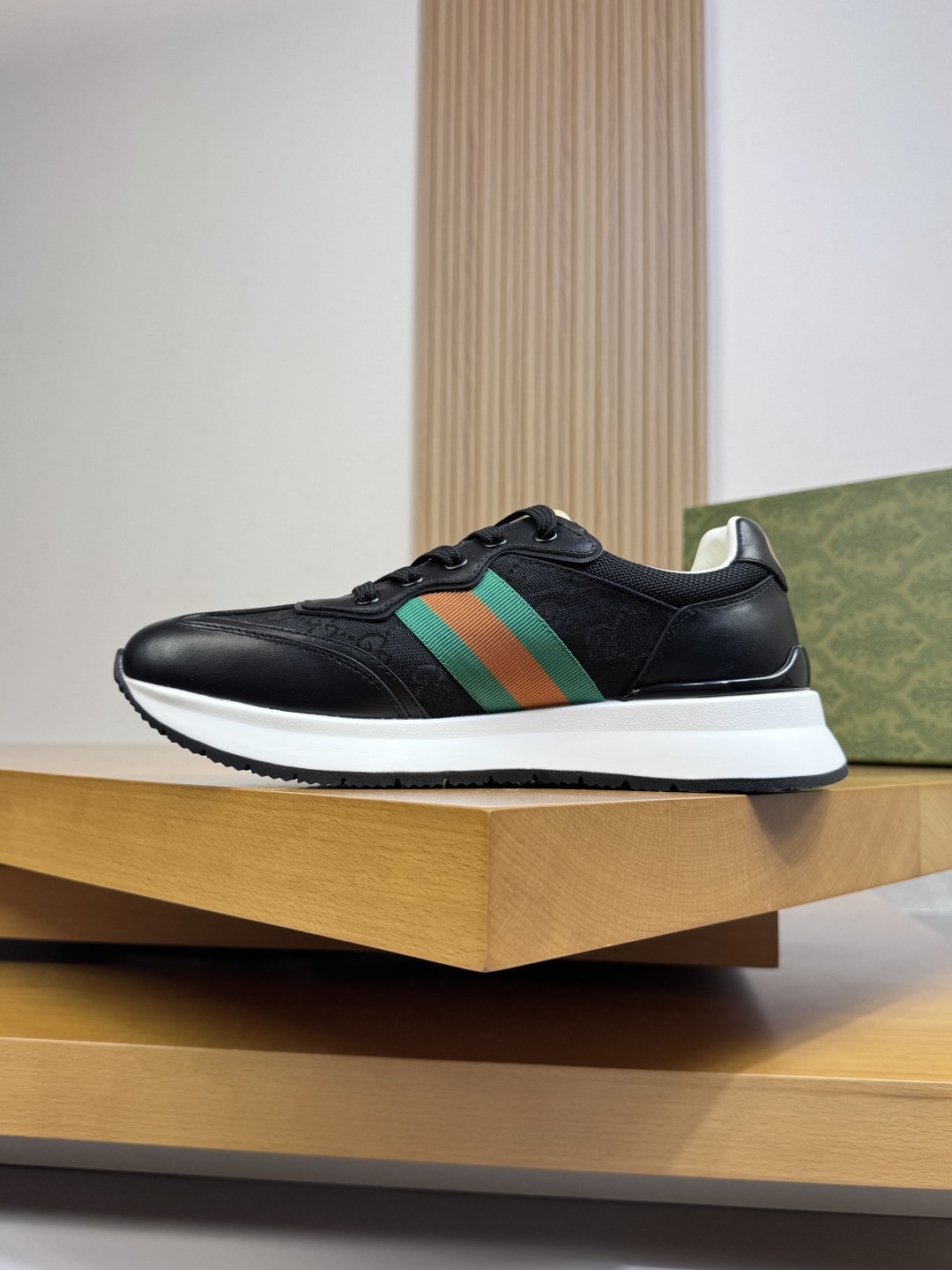 Gucci Web Stripe Sneaker Black