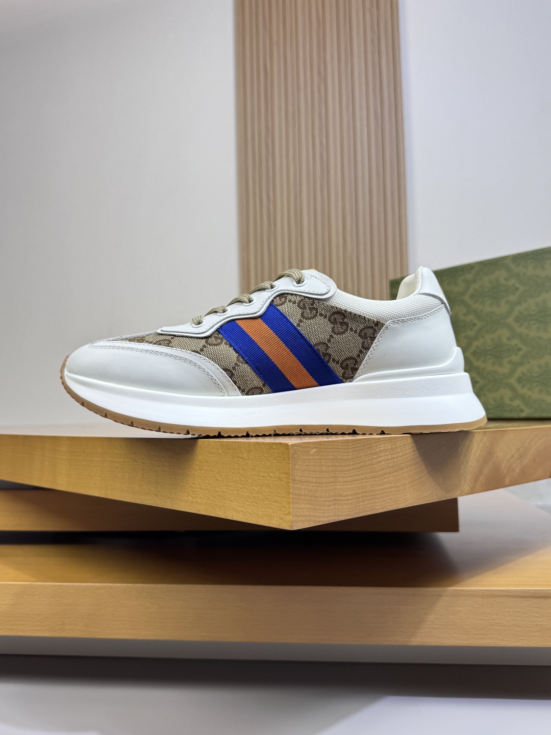 Gucci GG Canvas Runner Sneakers White