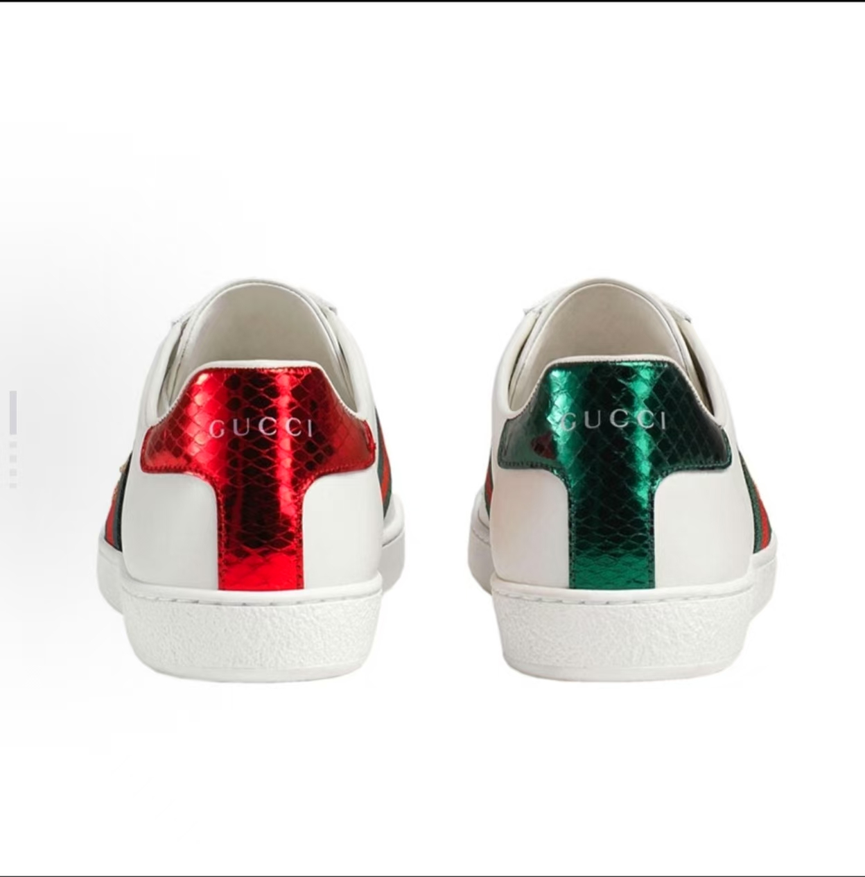 Gucci Ace Bee Low-Top Sneakers White