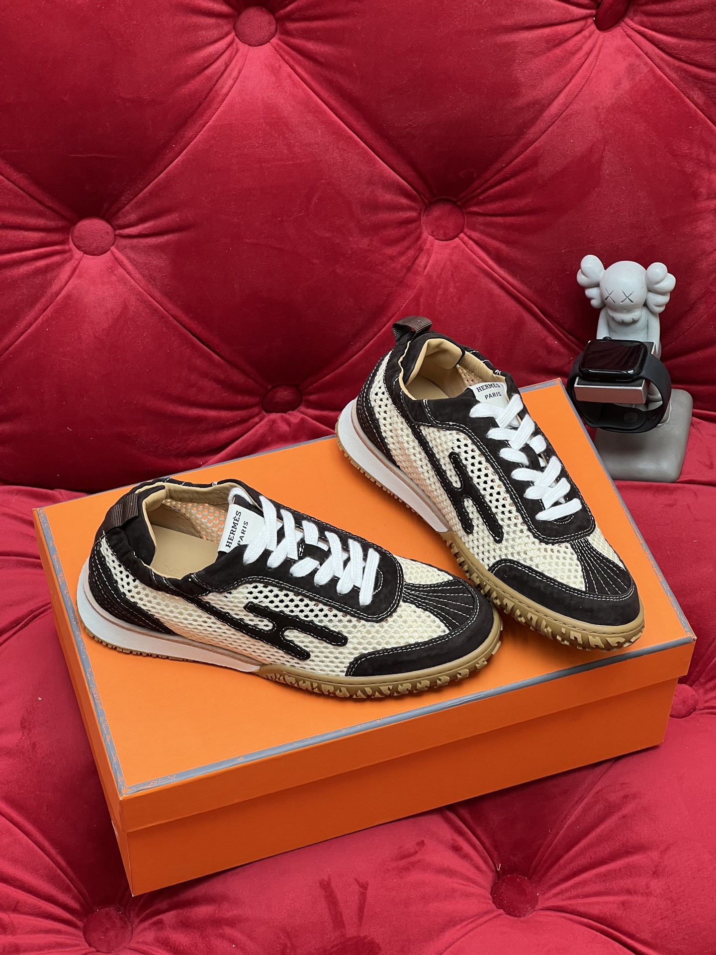 Hermes Jet Suede Sneakers Black