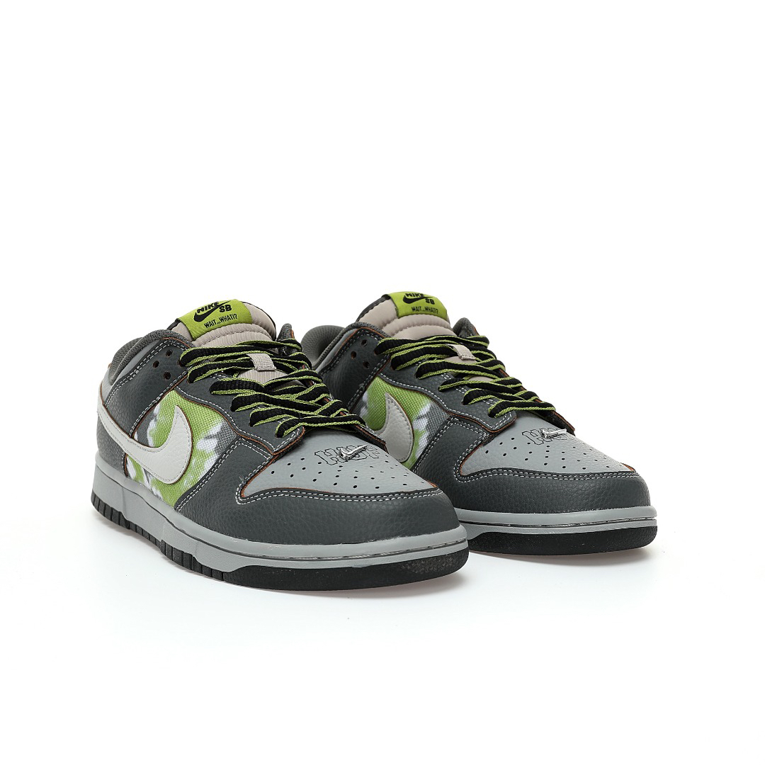 Nike SB Dunk Low HUF City Pack Sneakers Dark Grey Green