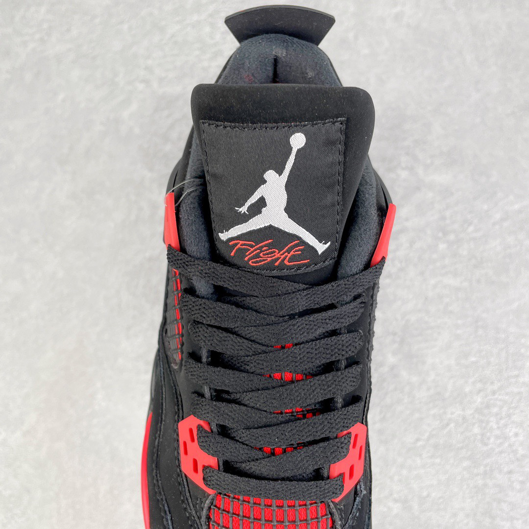 Jordan Air Jordan 4 Retro Suede Sneakers Black/Red