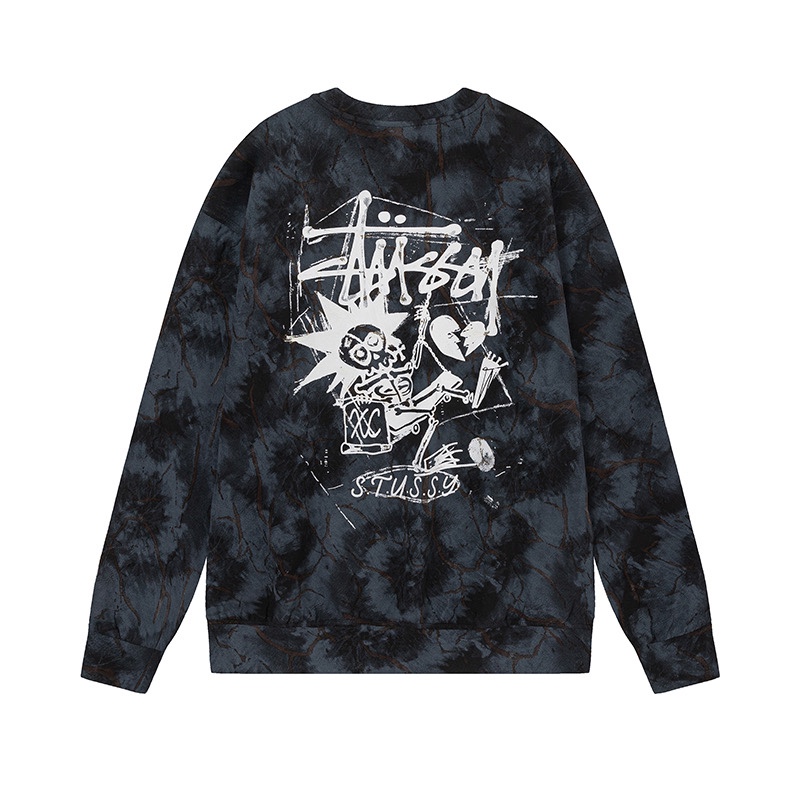 Stussy Skull Logo Crewneck Multi