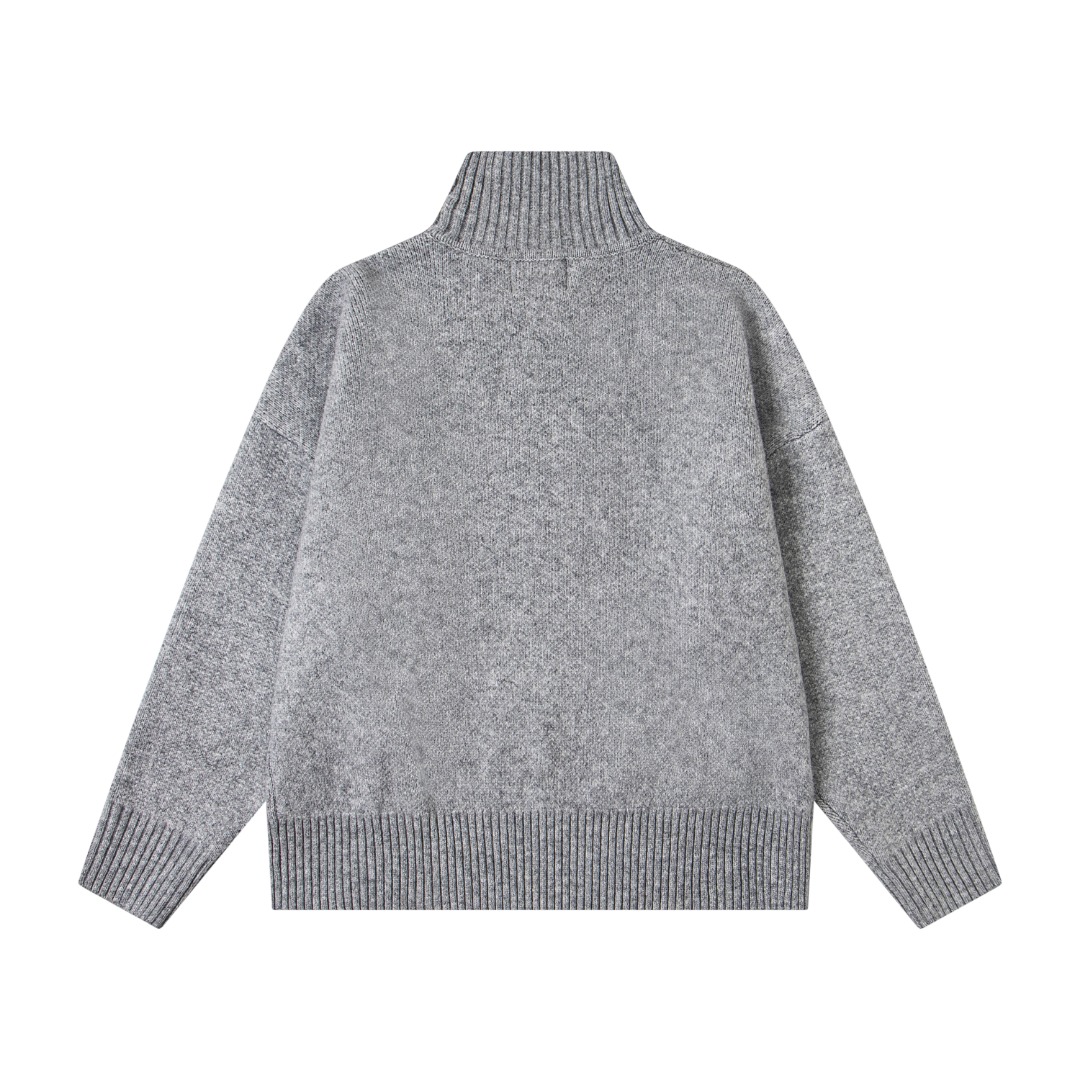 Stussy Turtleneck Knit Sweater Black/Grey