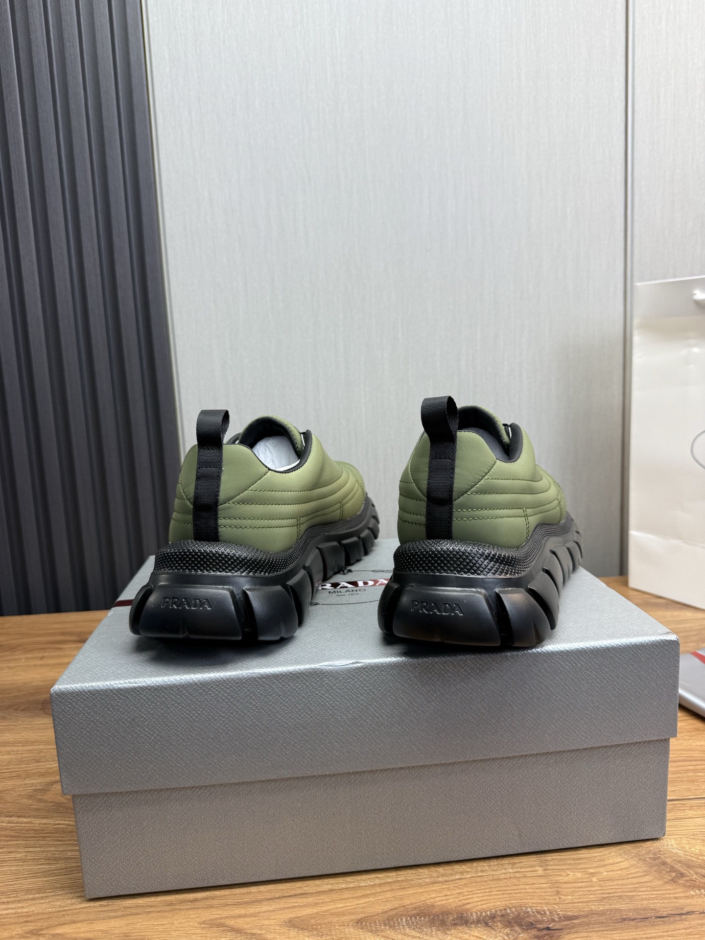 Prada Milano Chunky Sneakers Green