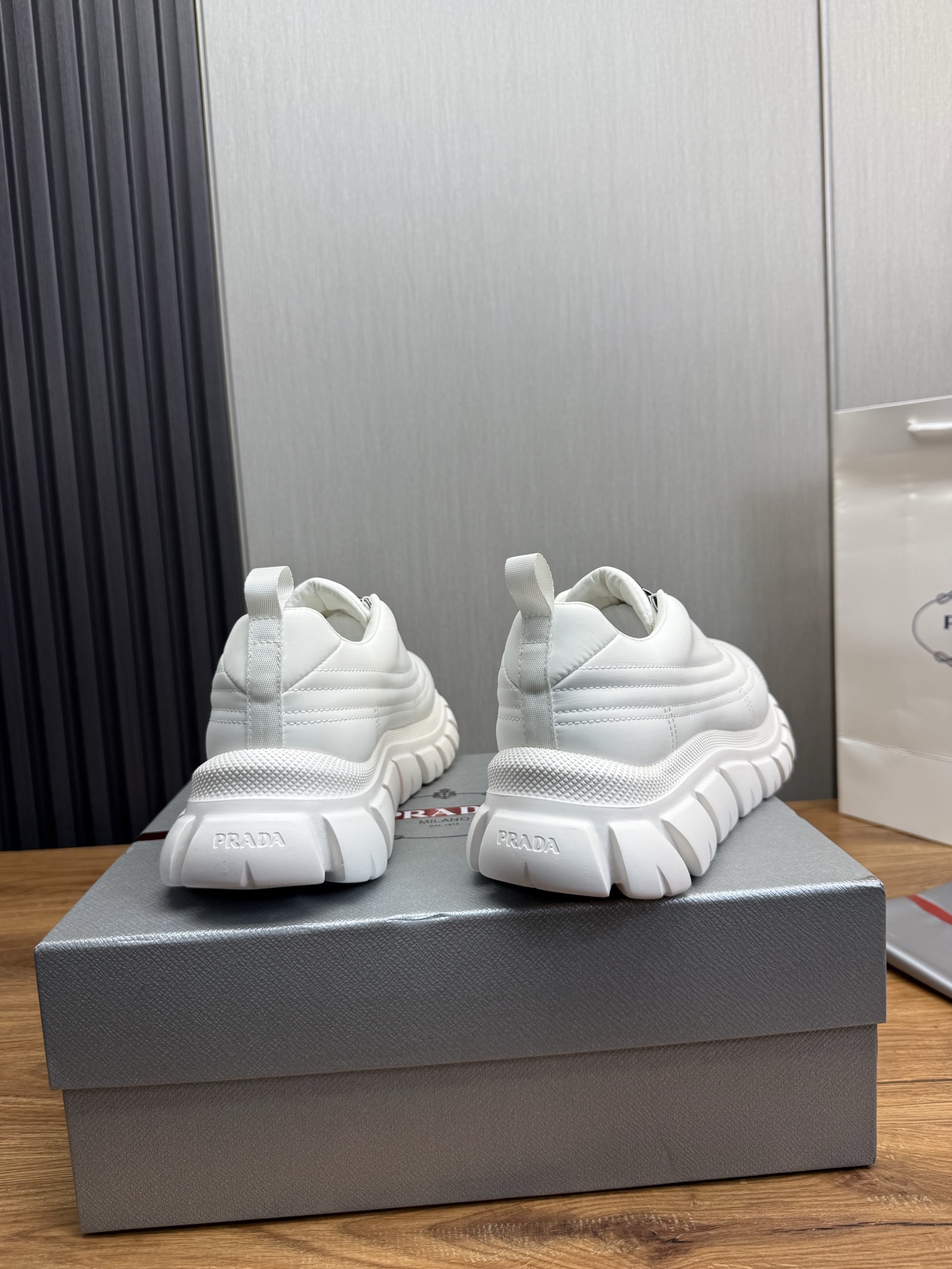 Prada Milano Chunky Sneakers White