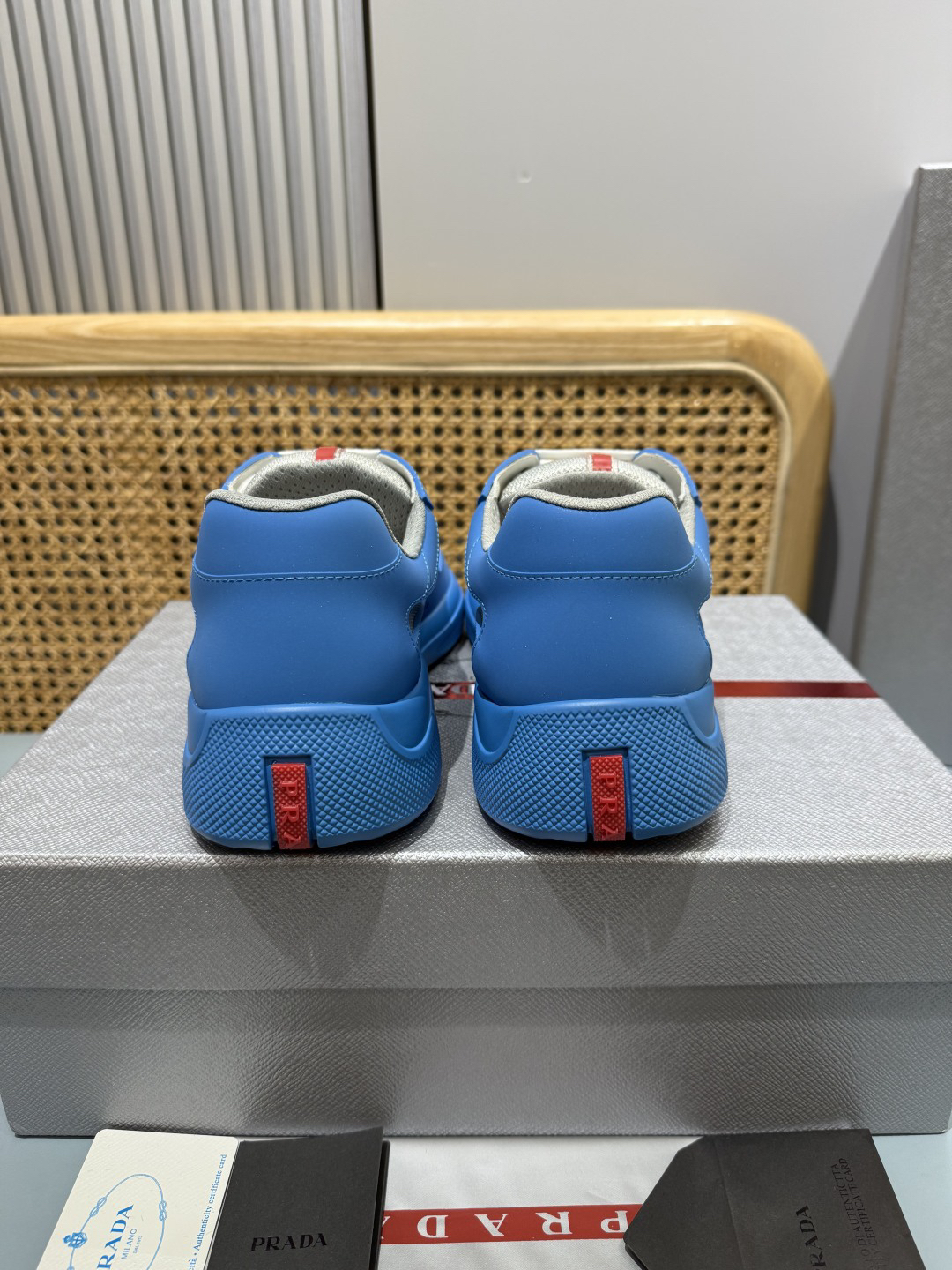 Prada Americas Cup Sneakers Klein Blue