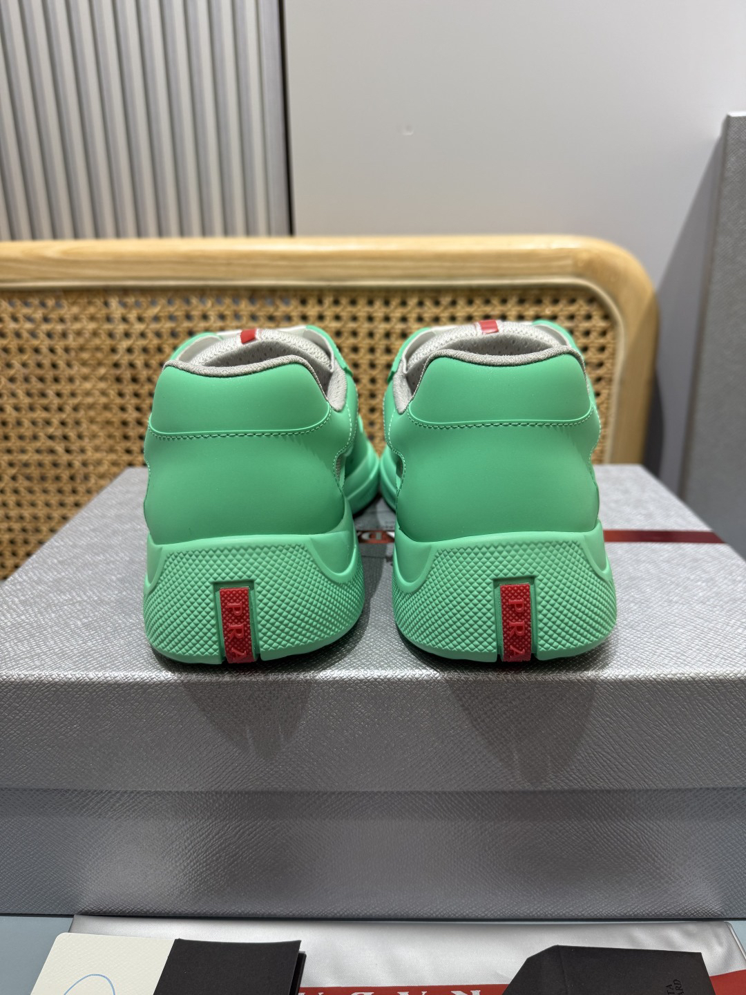 Prada Americas Cup Sneakers Mint Green