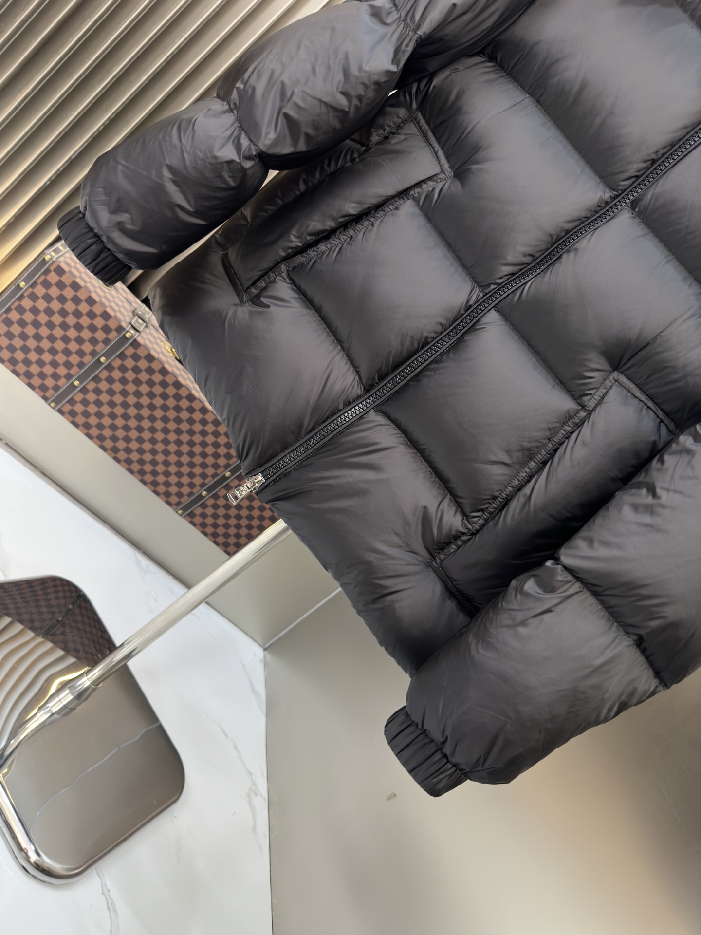 Moncler Hooded Down Puffer Jacket Multicolor