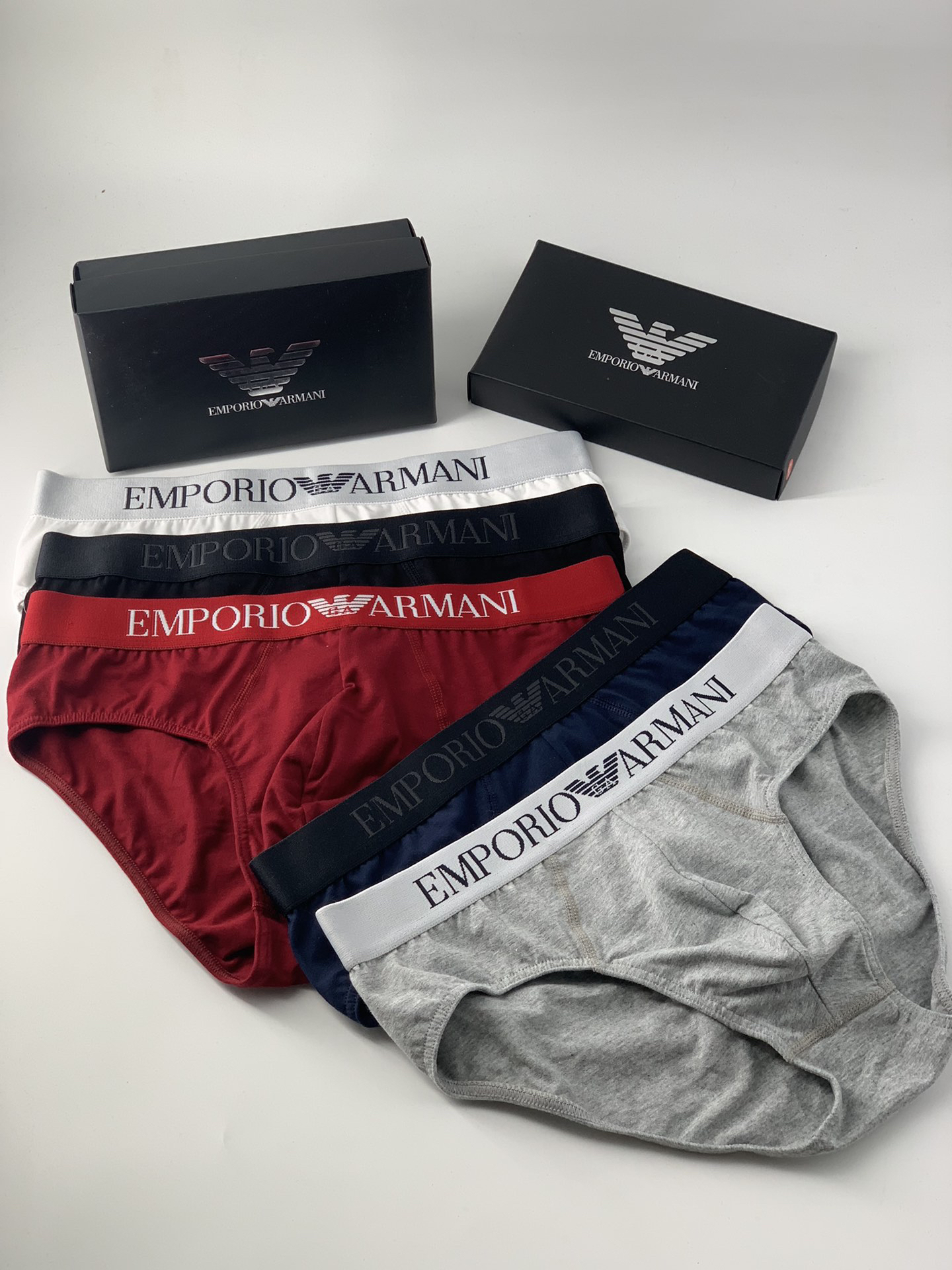 Emporio Armani Cotton Briefs 3-Pack Multicolor