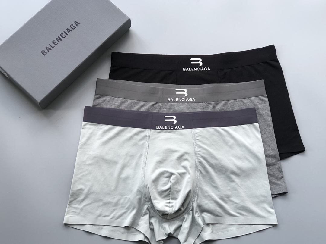 Balenciaga Modal Boxer Briefs 3-Pack Multicolor