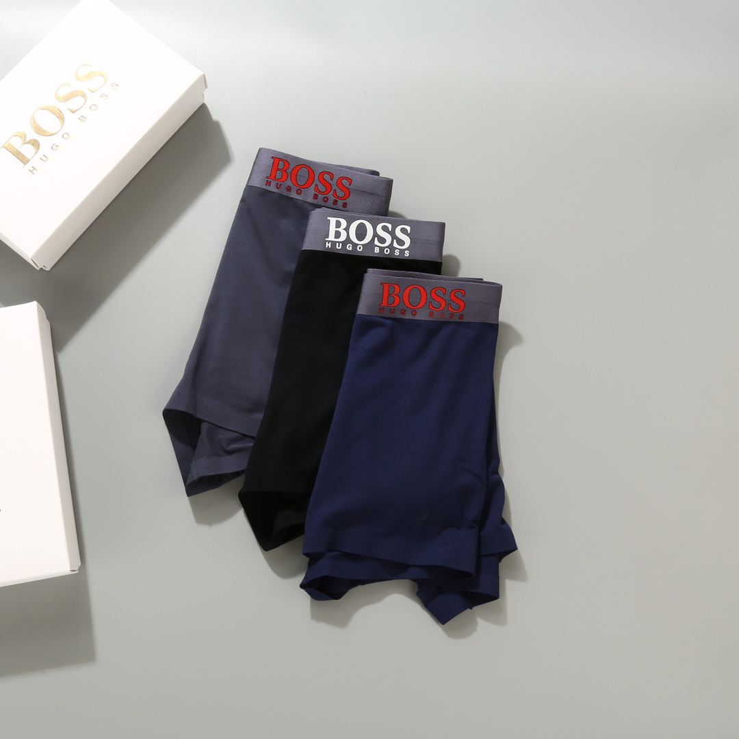 BOSS Modal Seamless Boxer Briefs 3-Pack Multicolor
