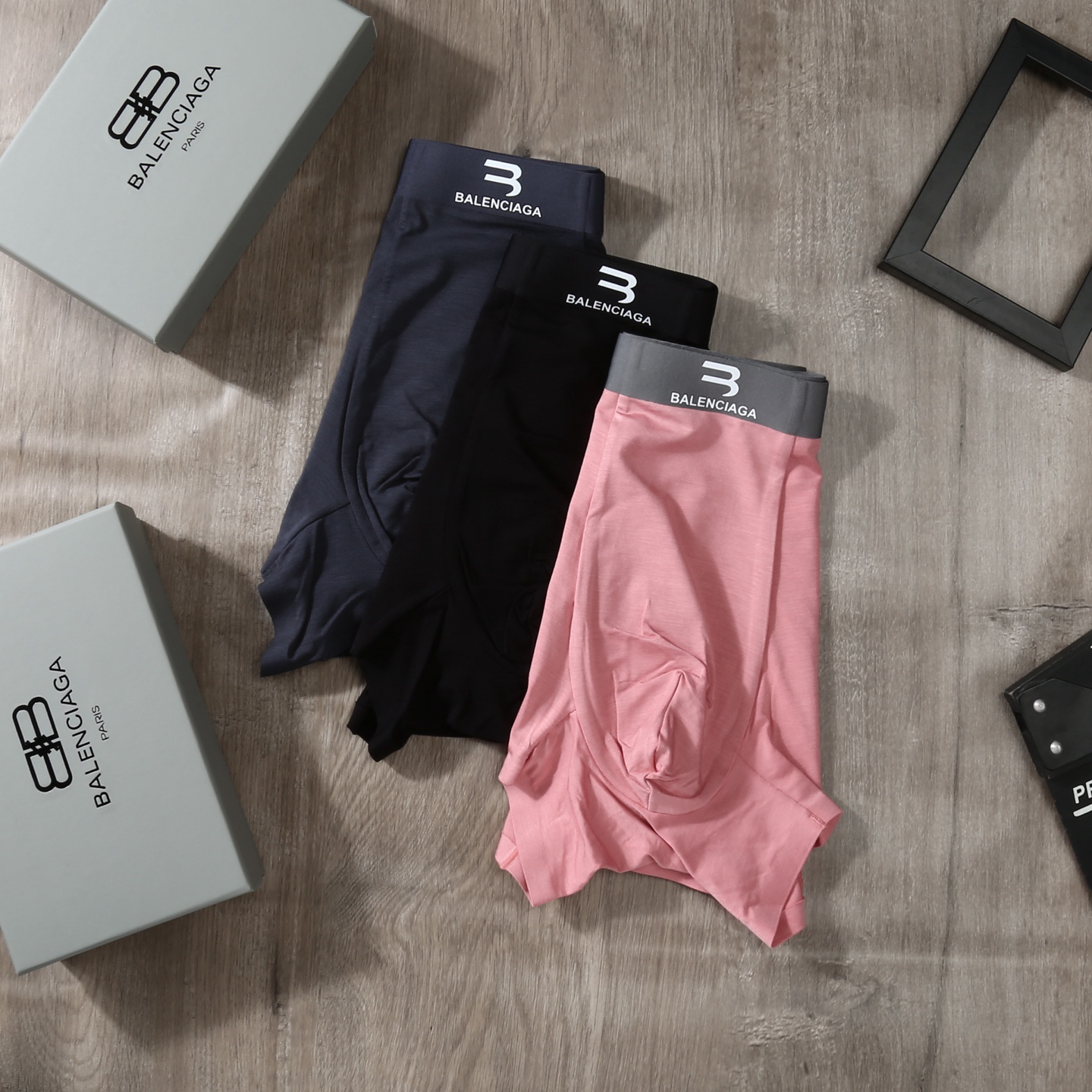 Balenciaga Modal Boxer Briefs Set Multicolor