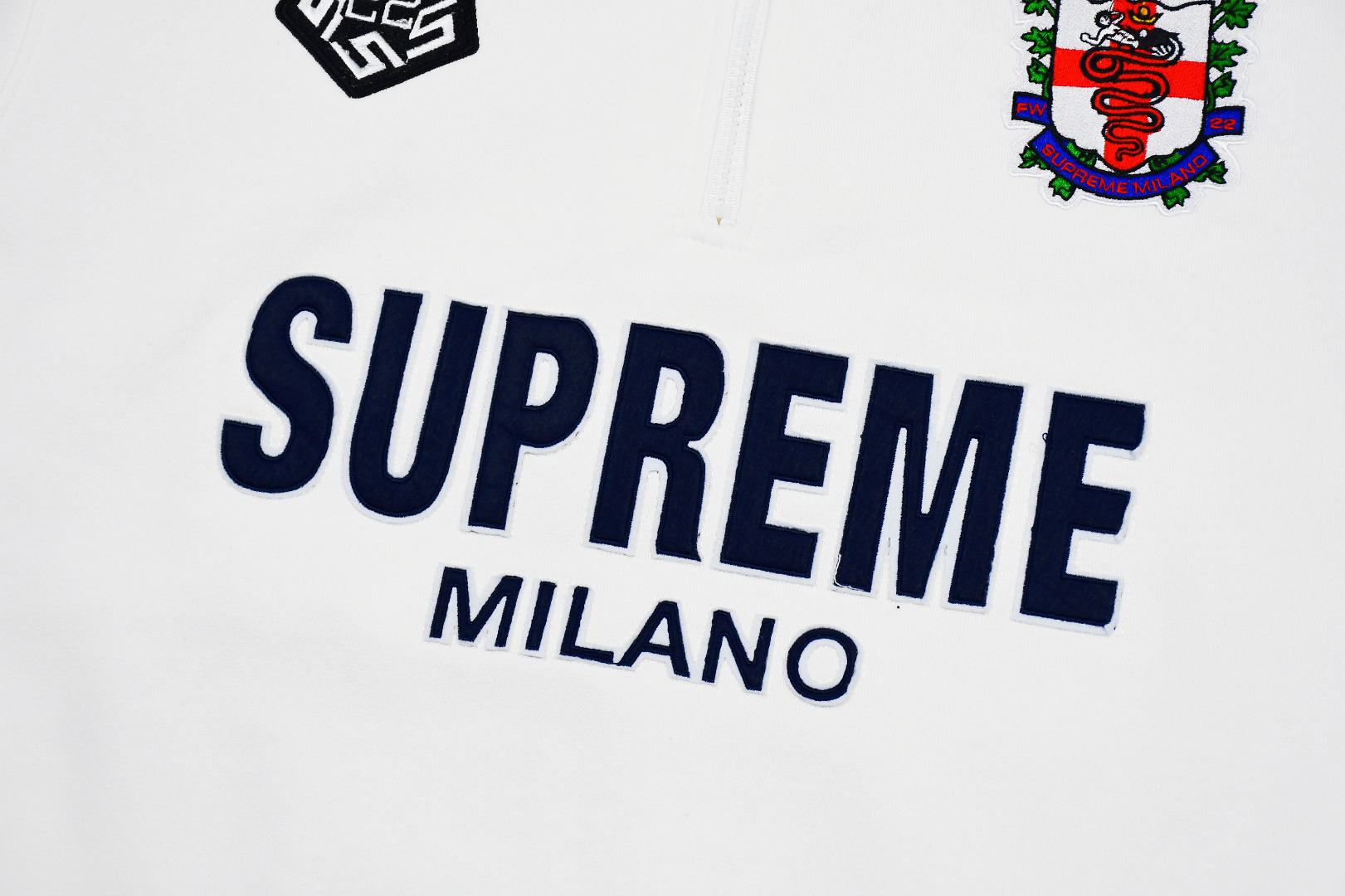 Supreme Milano Half-Zip Fleece White