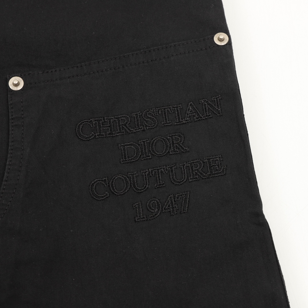 Dior Embroidered Cargo Pants Black