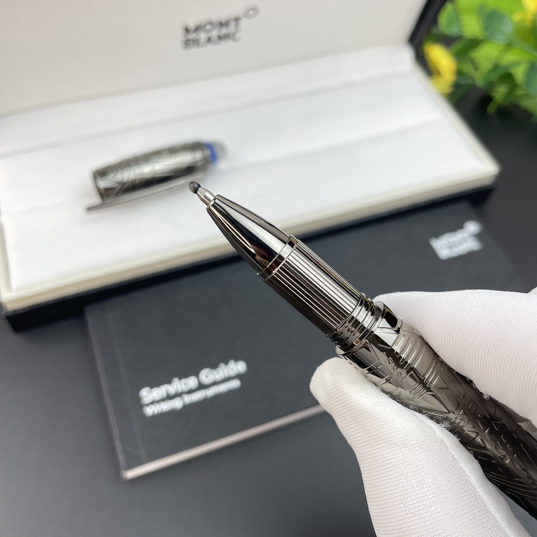 Montblanc Luxury Signature Rollerball Pen Set Silver