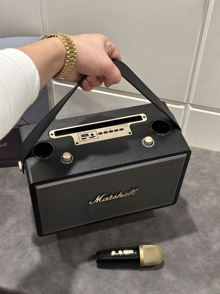 Marshall Dual Mic Stereo Speaker Black