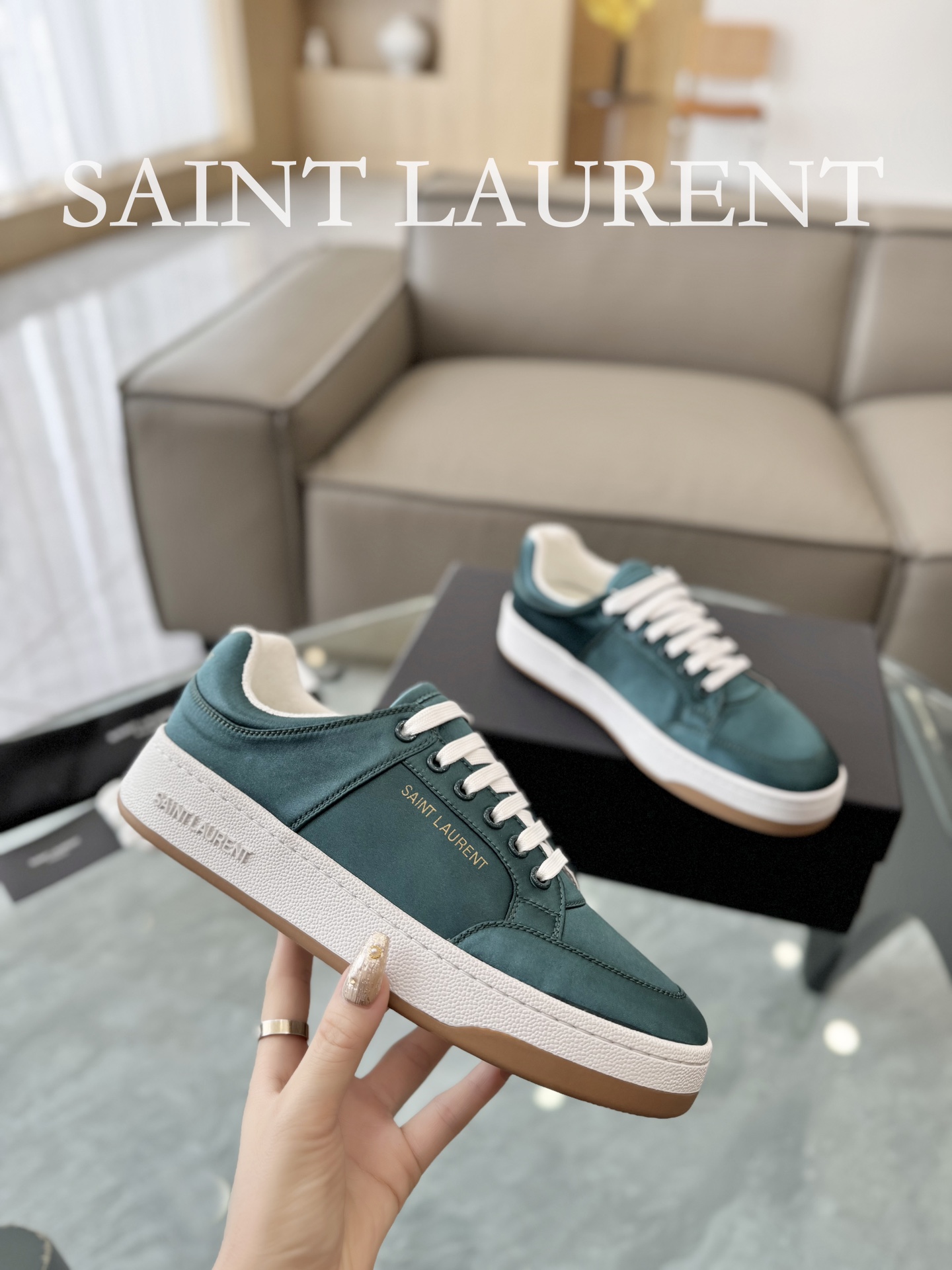 YSL SL61 Casual Sneakers Green