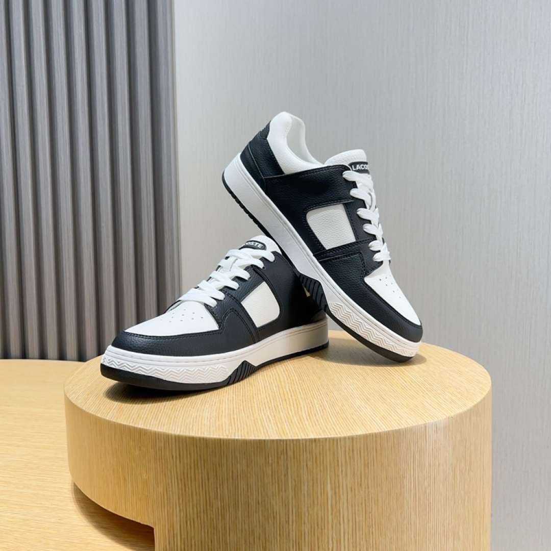 Lacoste Classic Leather Casual Sneakers Black/White