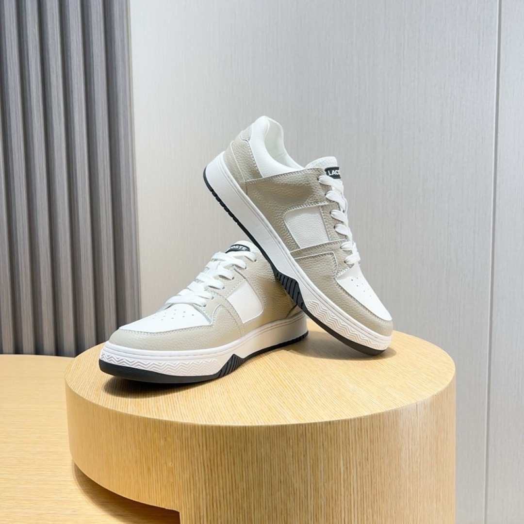Lacoste Classic Leather Casual Sneakers Beige/White