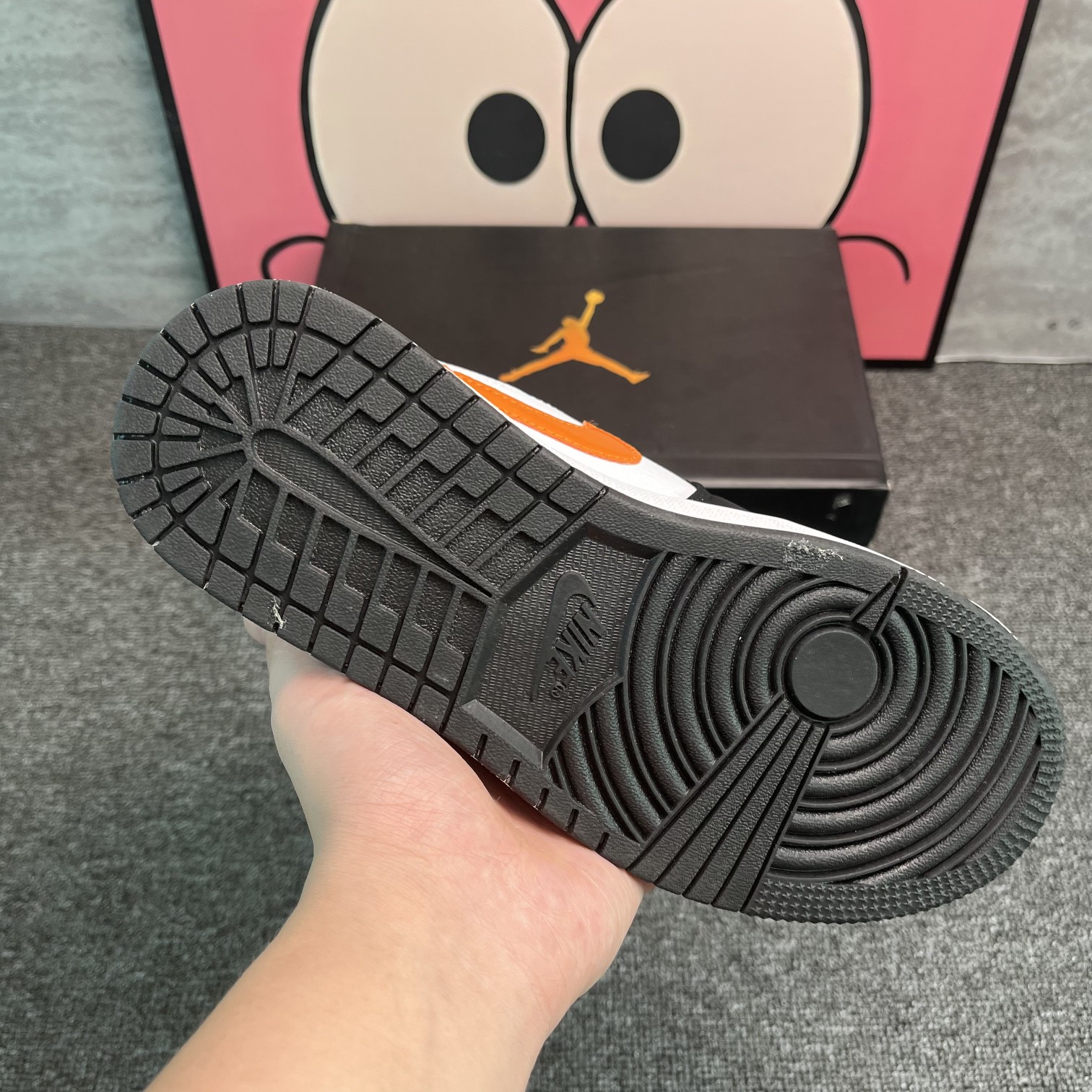 Jordan AJ High Black Orange