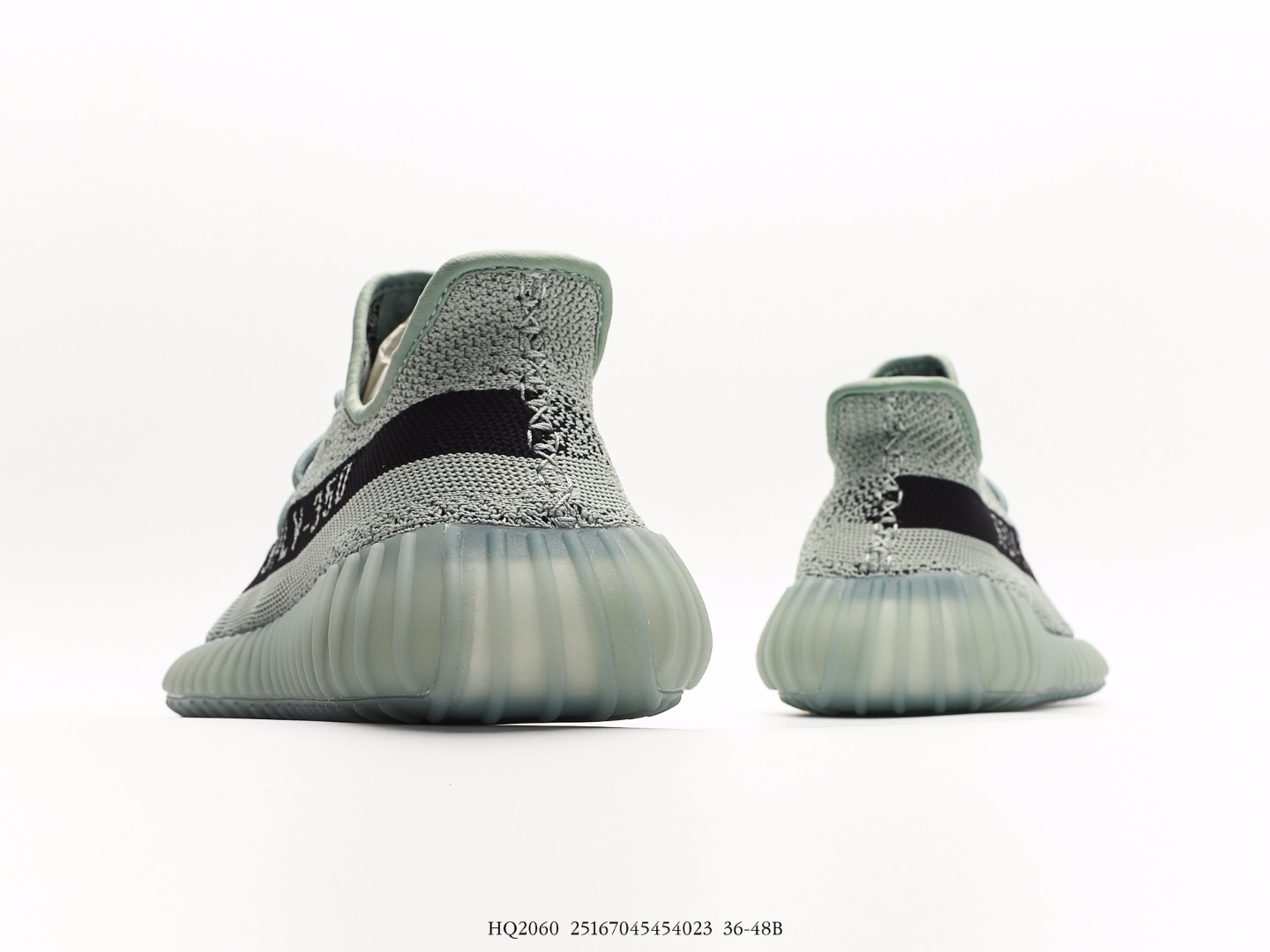 Adidas Yeezy Boost 350 V1 Knit Sneakers Mint Grey