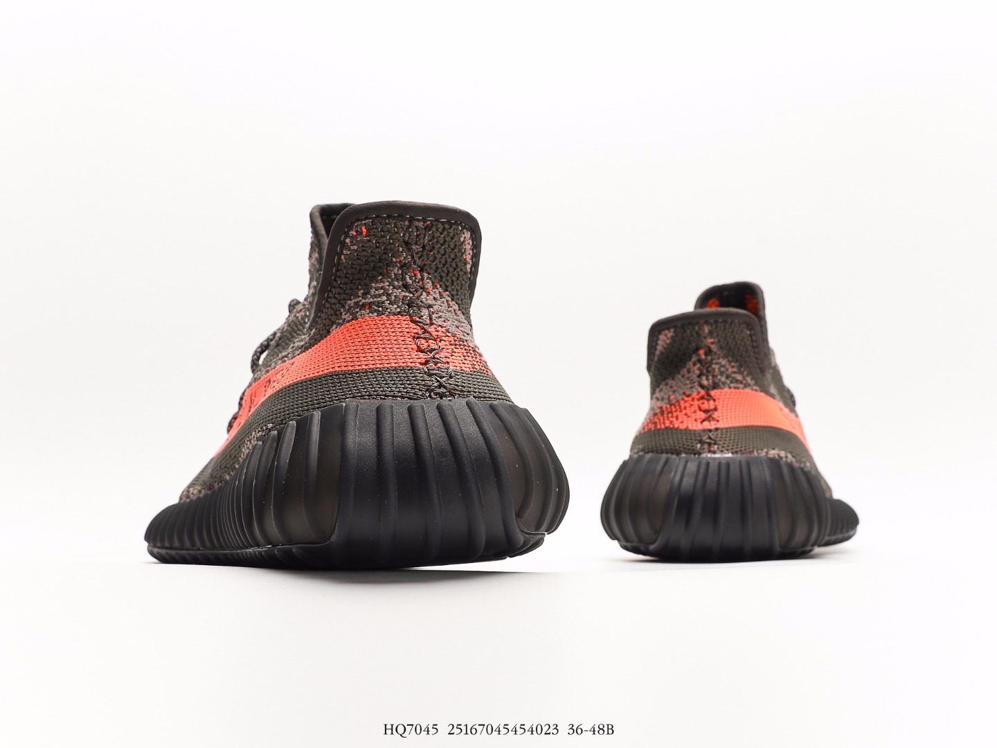 Adidas Yeezy Boost 350 V2 Knit Sneakers Olive/Orange
