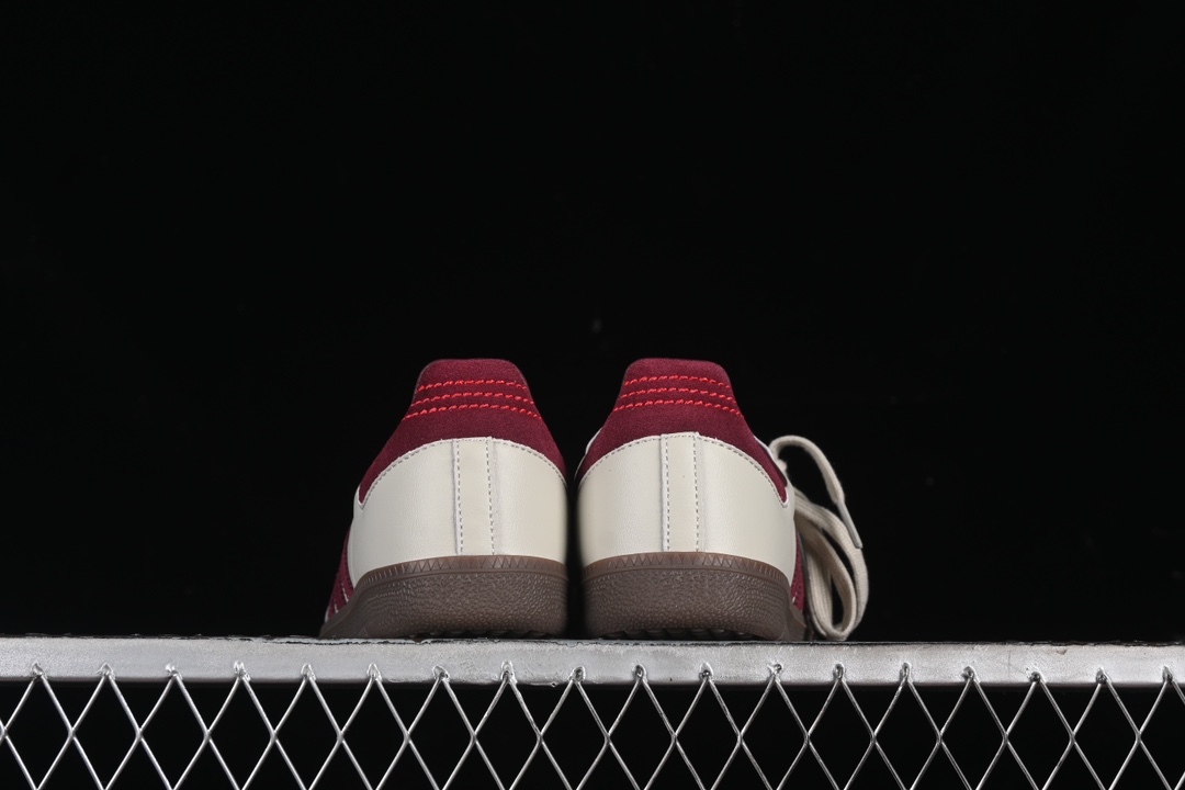 Adidas Samba OG ID1482 Retro Sneakers Beige/Burgundy